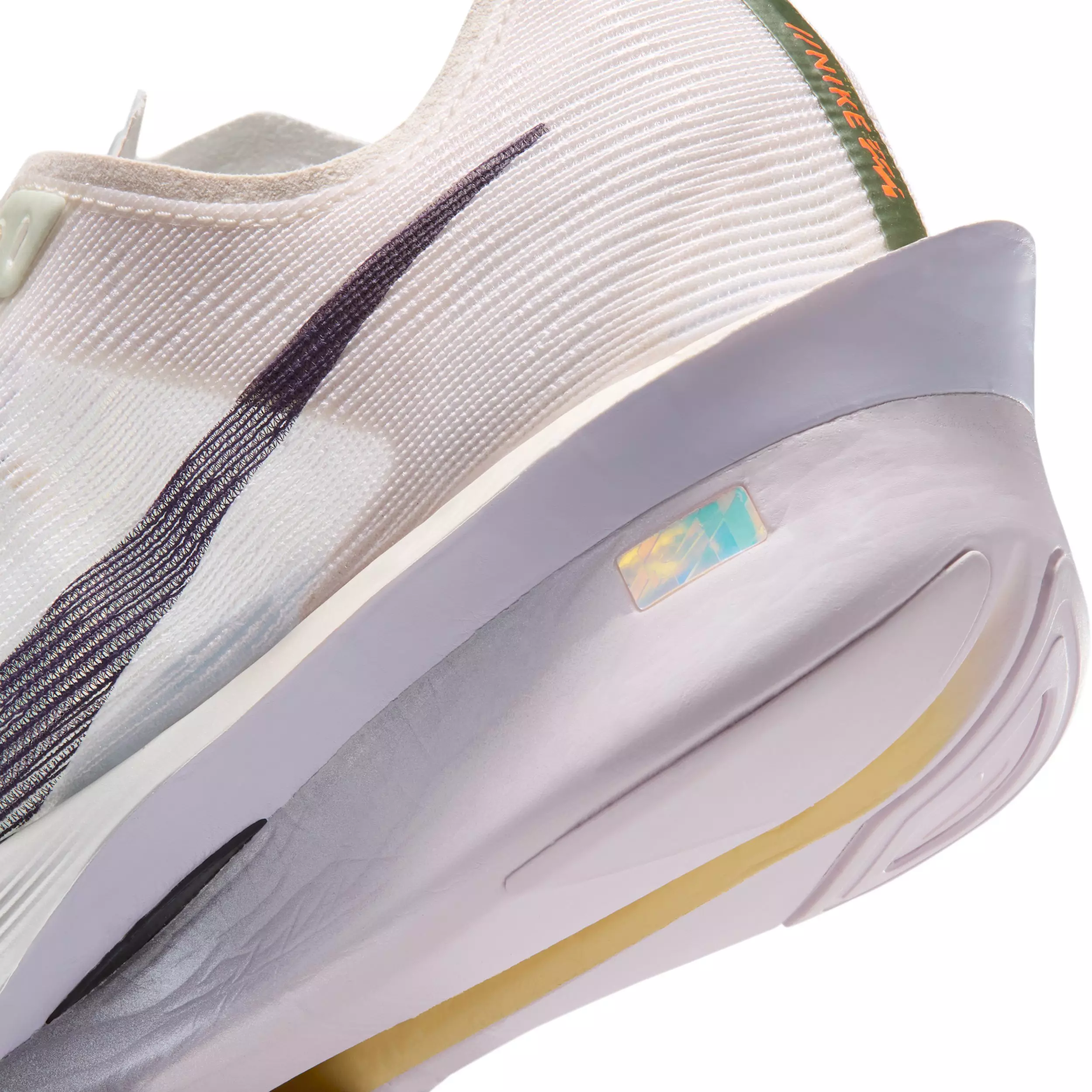 Nike Vaporfly 4 "Barely Green/Chalk/Hyper Crimson/Purple Dynasty" Women's Running Shoe - GREEN/CHALK/CRIMSON/PURPLE
