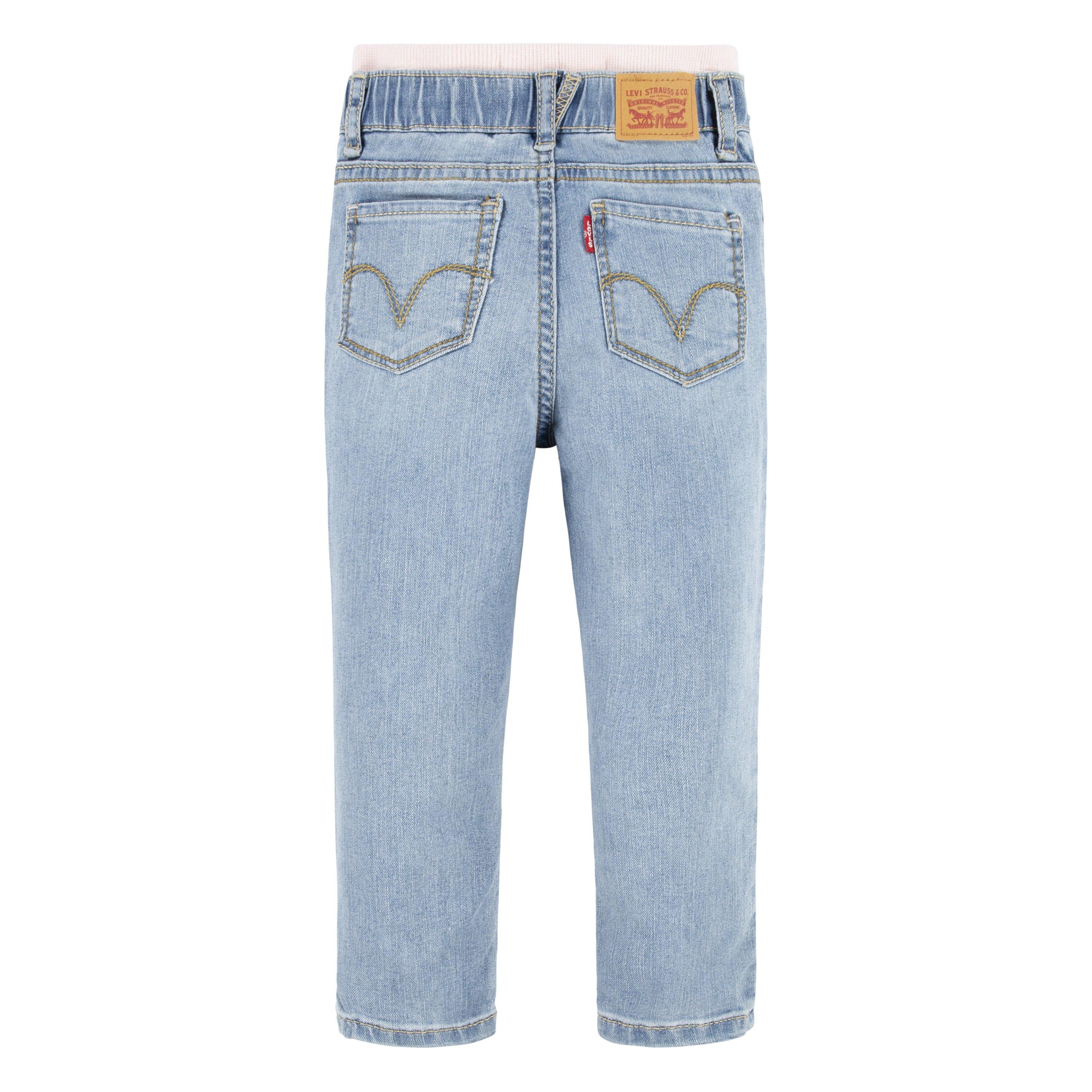 Levi's Infant Girls' Brandi Skinny Fit Murphy Light Blue Wash Denim Jeans - LIGHT BLUE Thumbnail View 2