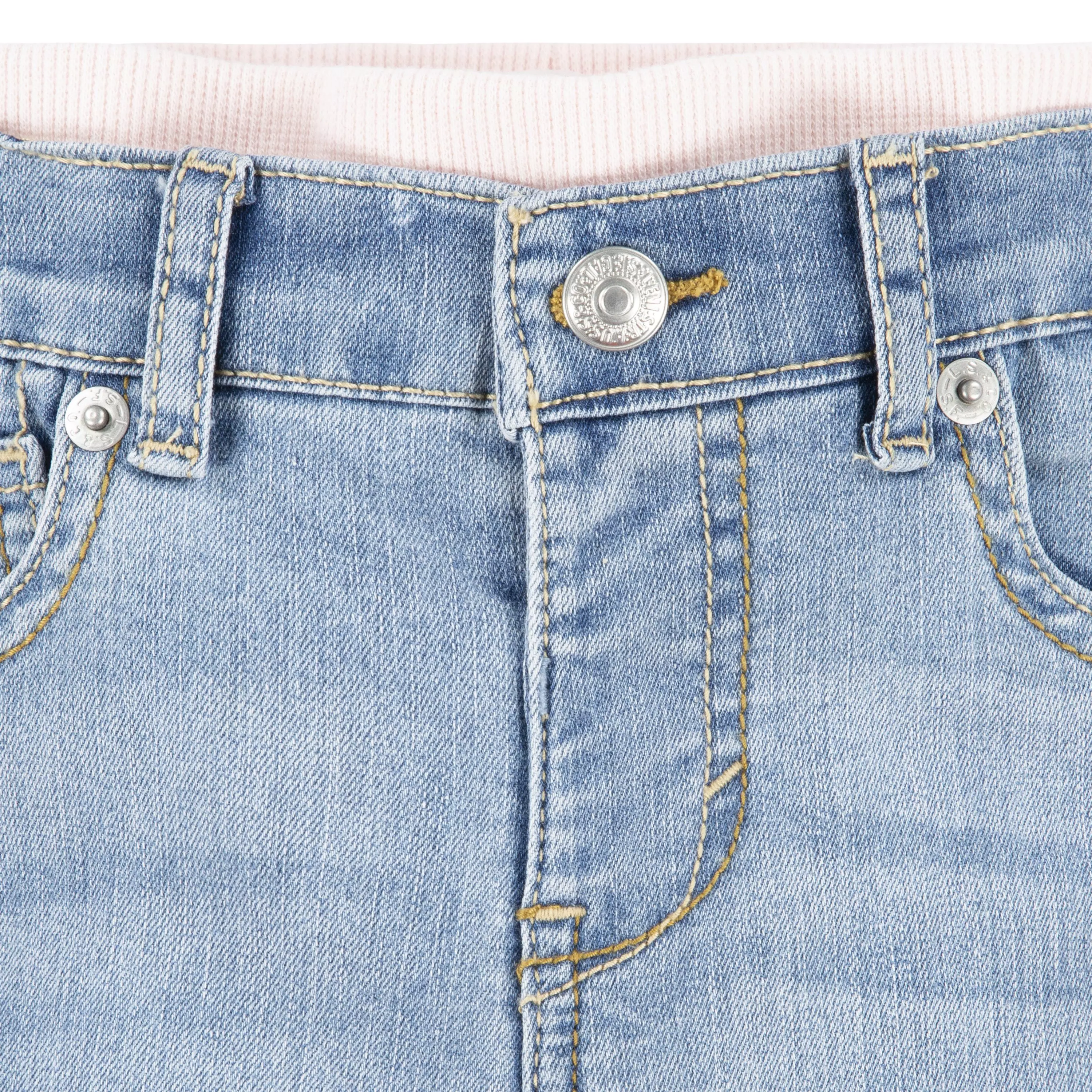 Levi's Brandi Skinny Fit Murphy Infant Girls' Light Blue Wash Denim Jeans - LIGHT BLUE