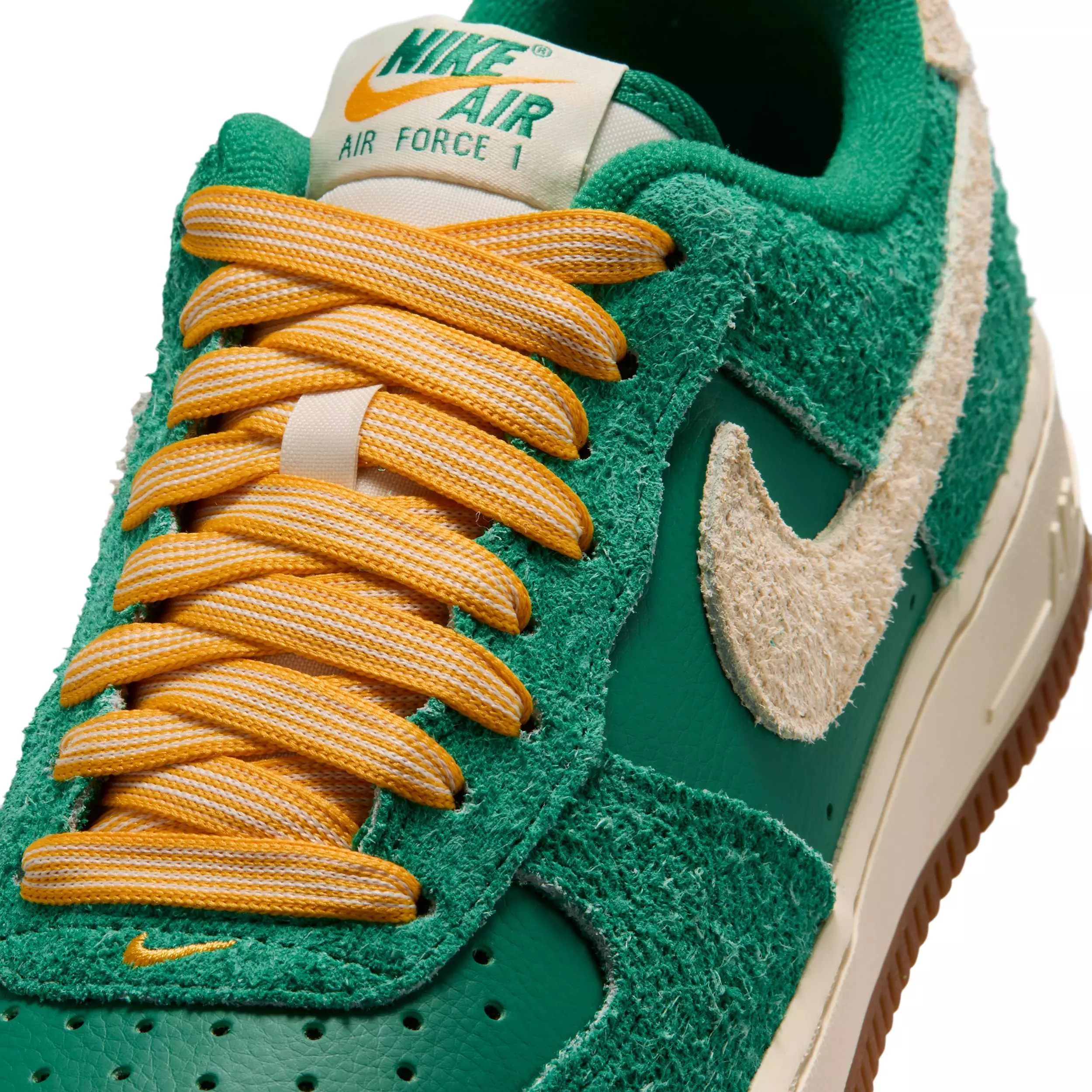 Nike Air Force 1 '07 "Malachite/University Gold/Gum Medium Brown/Coconut Milk" Women's Shoe - MALACHITE/GOLD/MD BROWN/MILK