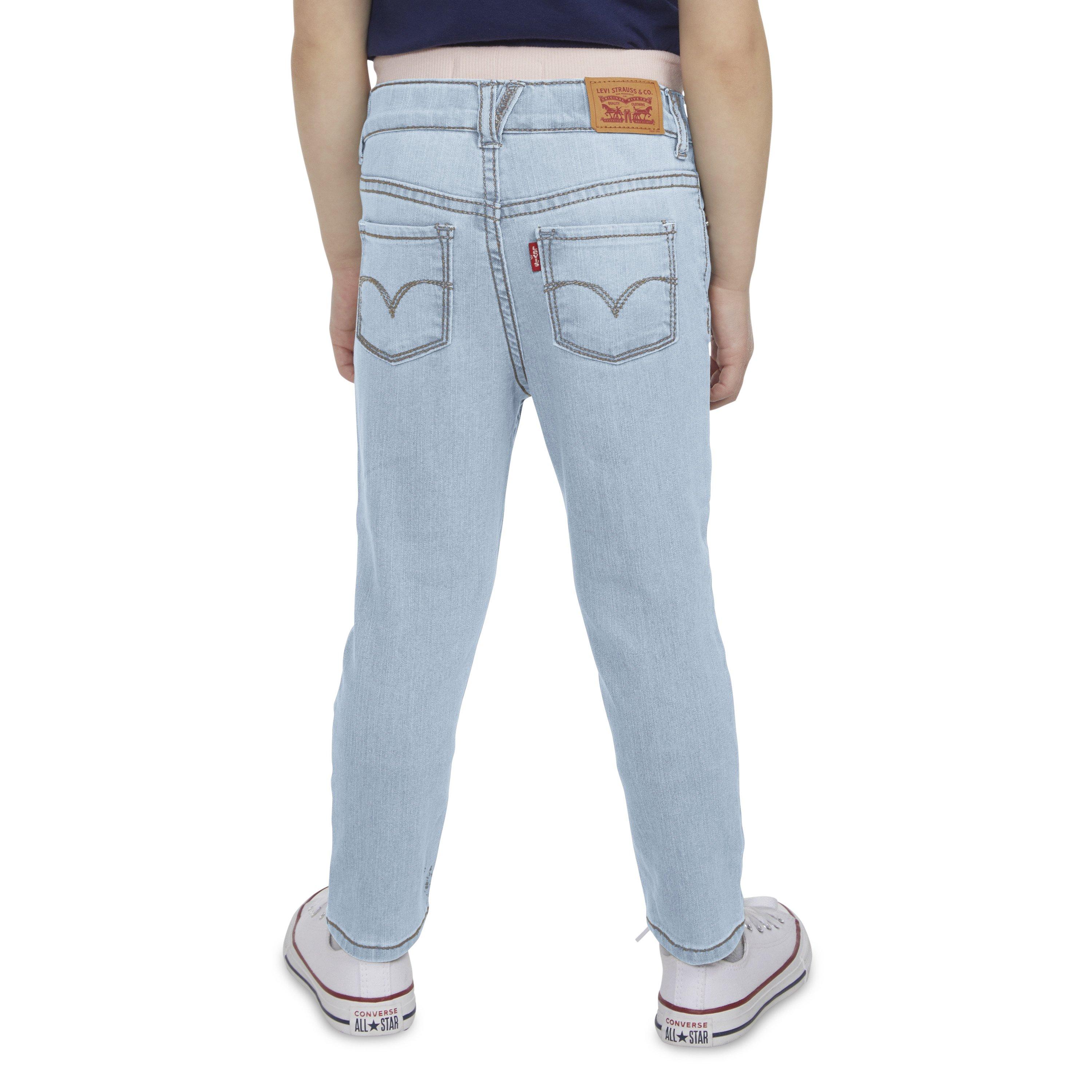 Levi's Toddler Girls' Brandi Skinny Lt Palisades Blue Wash Denim Jeans - PALISADES BLUE Thumbnail View 2