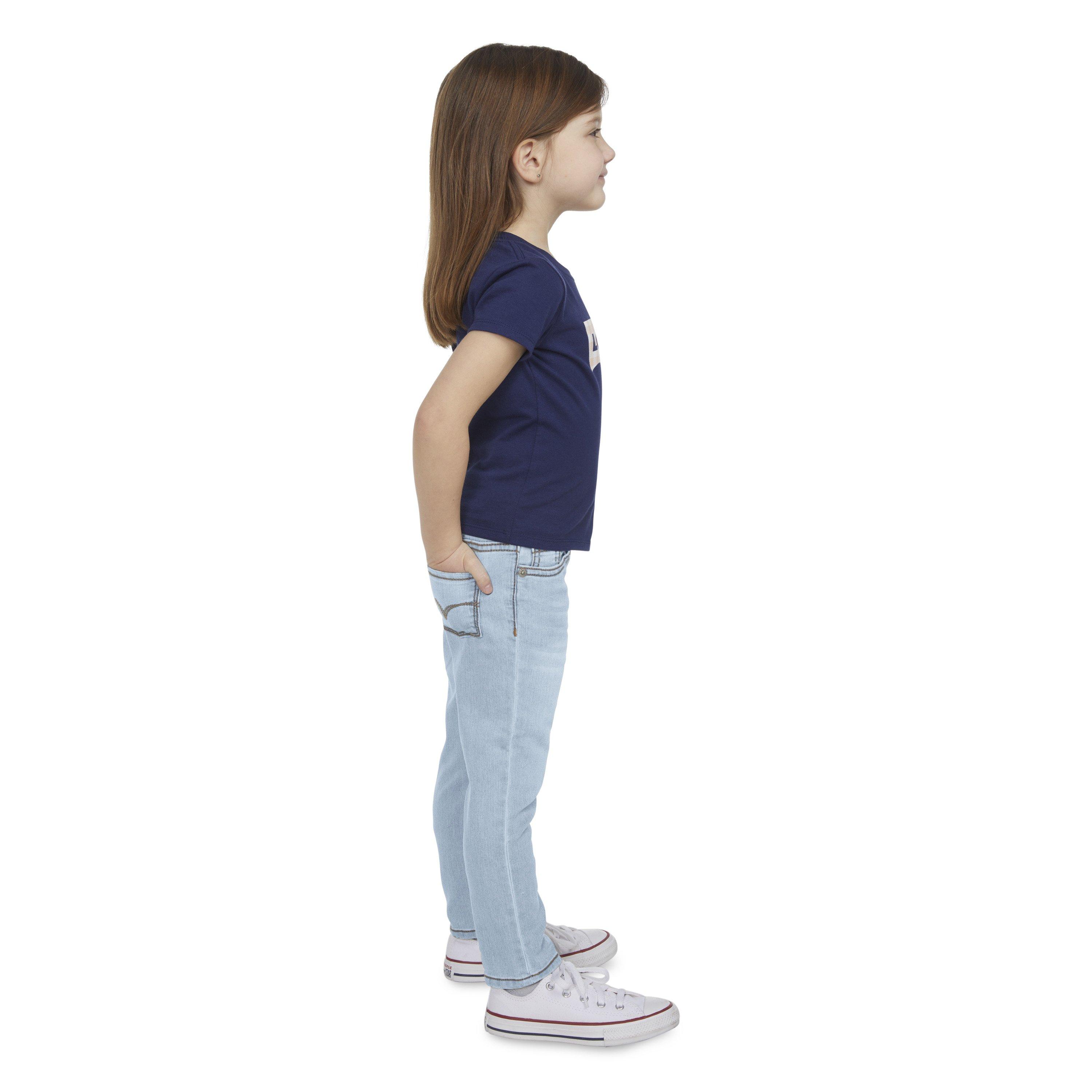 Levi's Brandi Skinny Lt Wash Toddler Girls' Palisades Blue Denim Jeans - PALISADES BLUE Thumbnail View 3