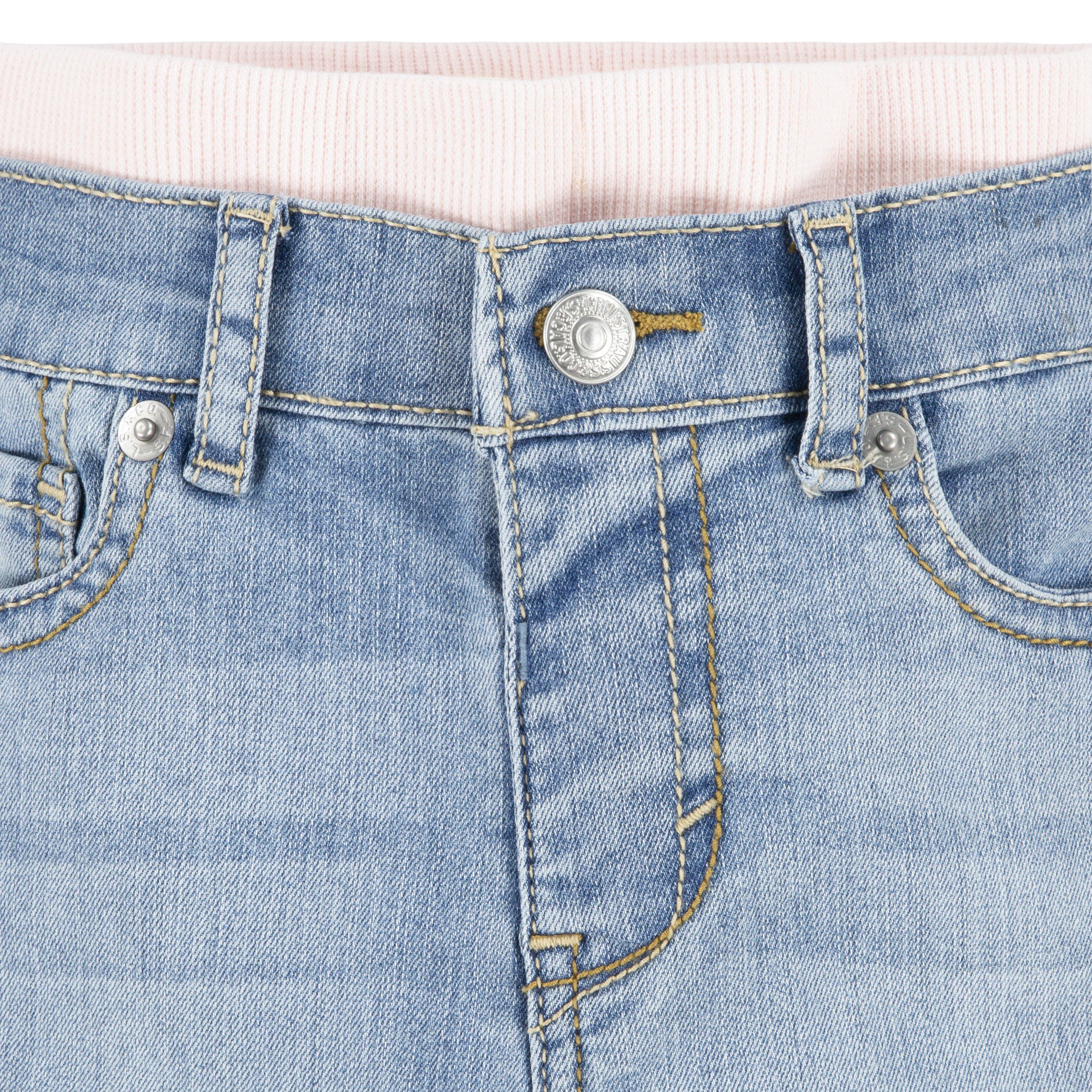 Levi's Toddler Girls' Brandi Skinny Lt Palisades Blue Wash Denim Jeans - PALISADES BLUE Thumbnail View 4