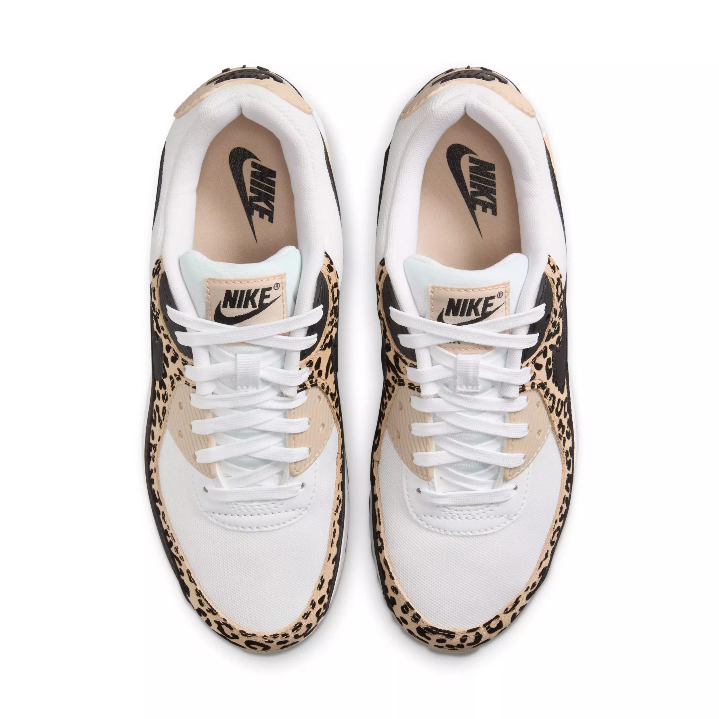 Nike Air Max 90 "White/Sanddrift/Hemp/Black" Women's Shoe - WHITE/SANDDRIFT/HEMP/BLACK
