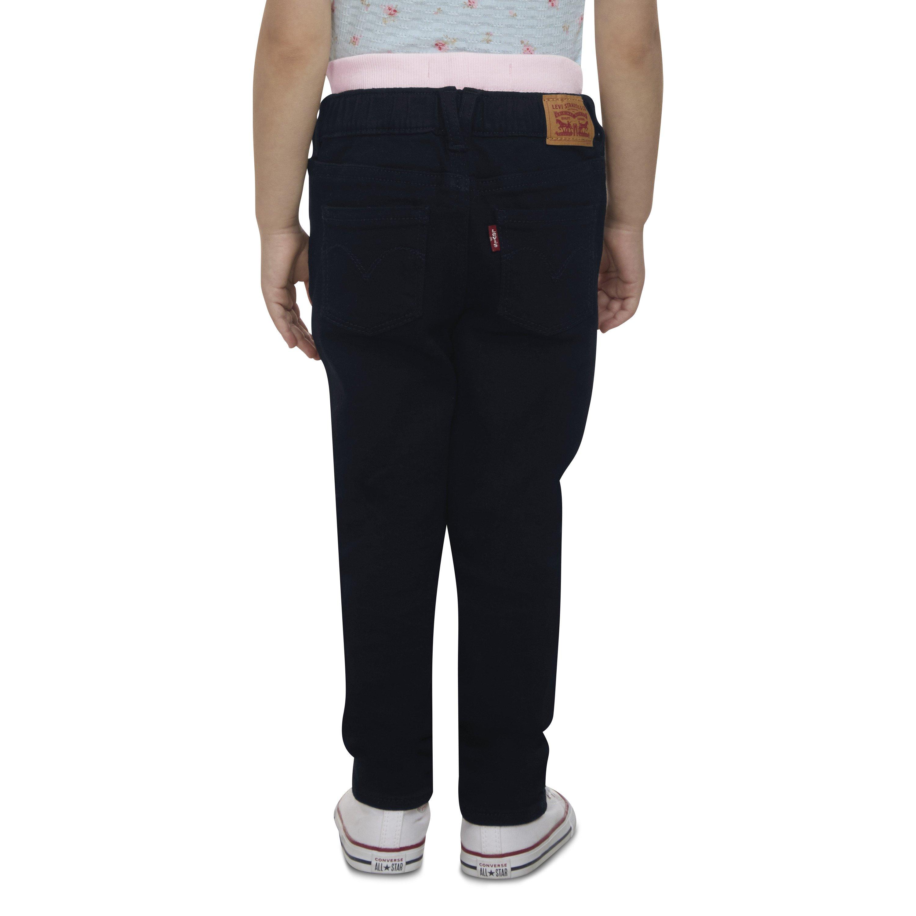Levi's Brandi Skinny Black Wash Toddler Girls' Black Denim Jeans