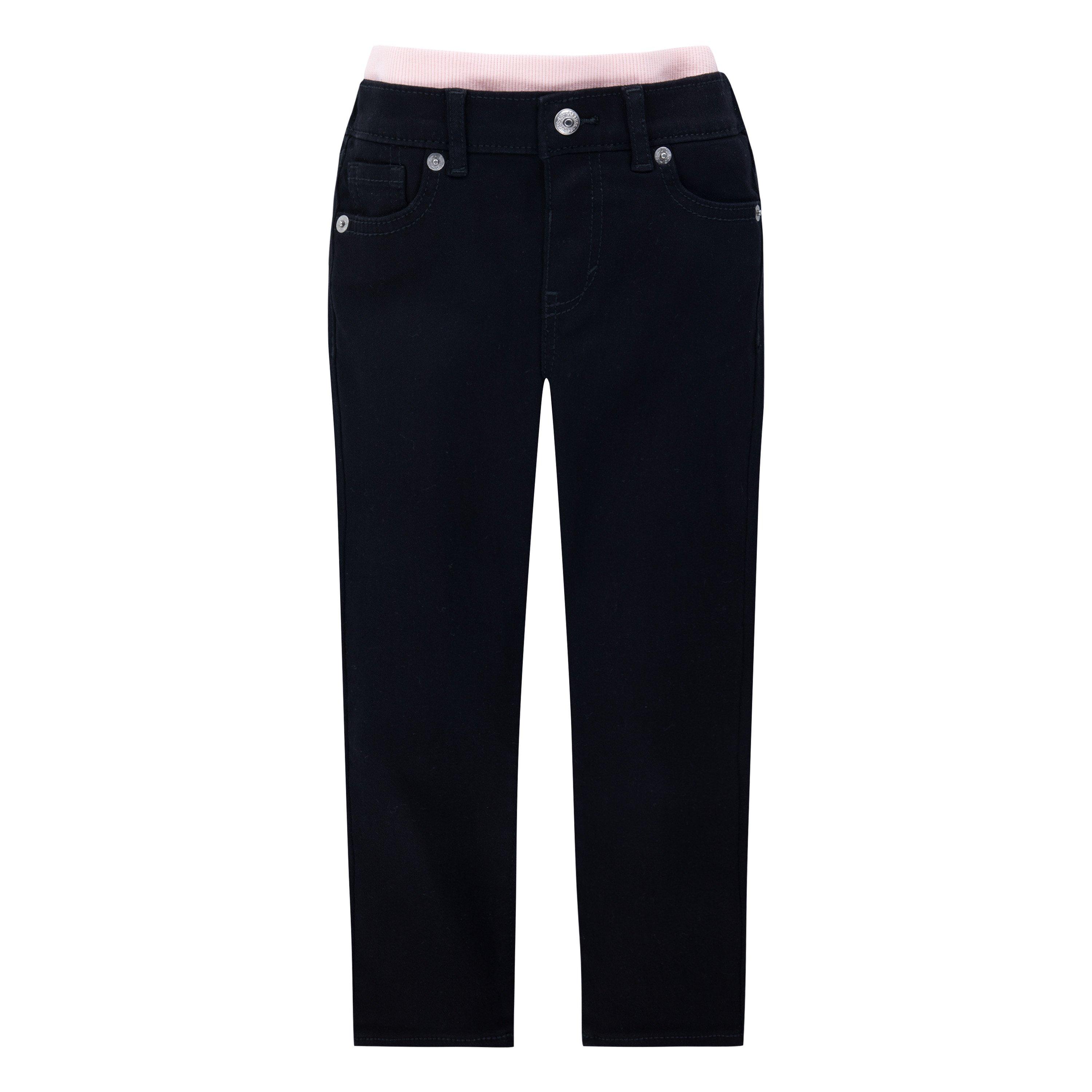 Levi's Toddler Girls' Brandi Skinny Black Wash Denim Jeans - BLACK Thumbnail View 6