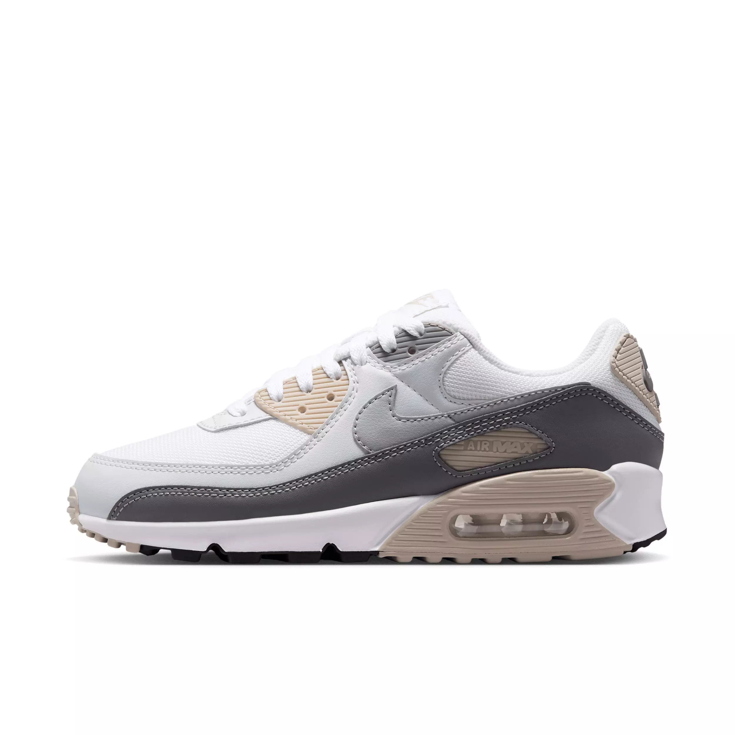 Nike Air Max 90 "Cream II/Pencil Point/Off White/Wolf Grey" Women's Shoe - CREAM/PENCIL/OFF WHITE/GREY
