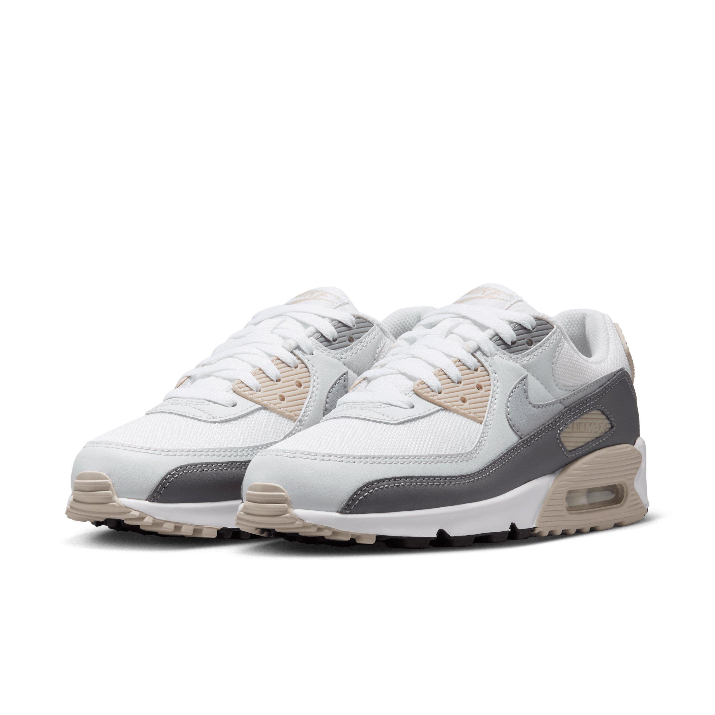 Nike Air Max 90 "Cream II/Pencil Point/Off White/Wolf Grey" Women's Shoe - CREAM/PENCIL/OFF WHITE/GREY Thumbnail View 3