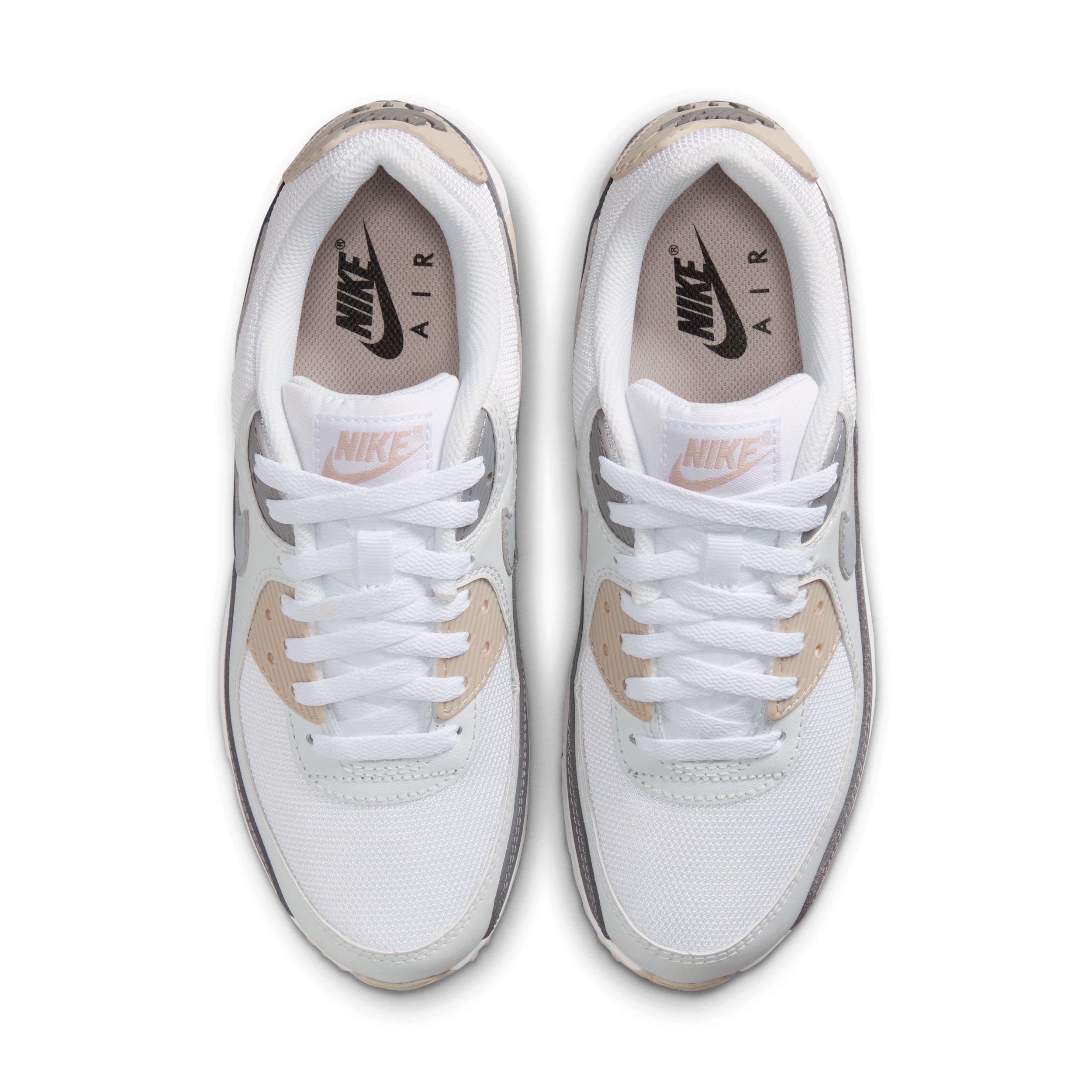 Nike Air Max 90 "Cream II/Pencil Point/Off White/Wolf Grey" Women's Shoe - CREAM/PENCIL/OFF WHITE/GREY Thumbnail View 4