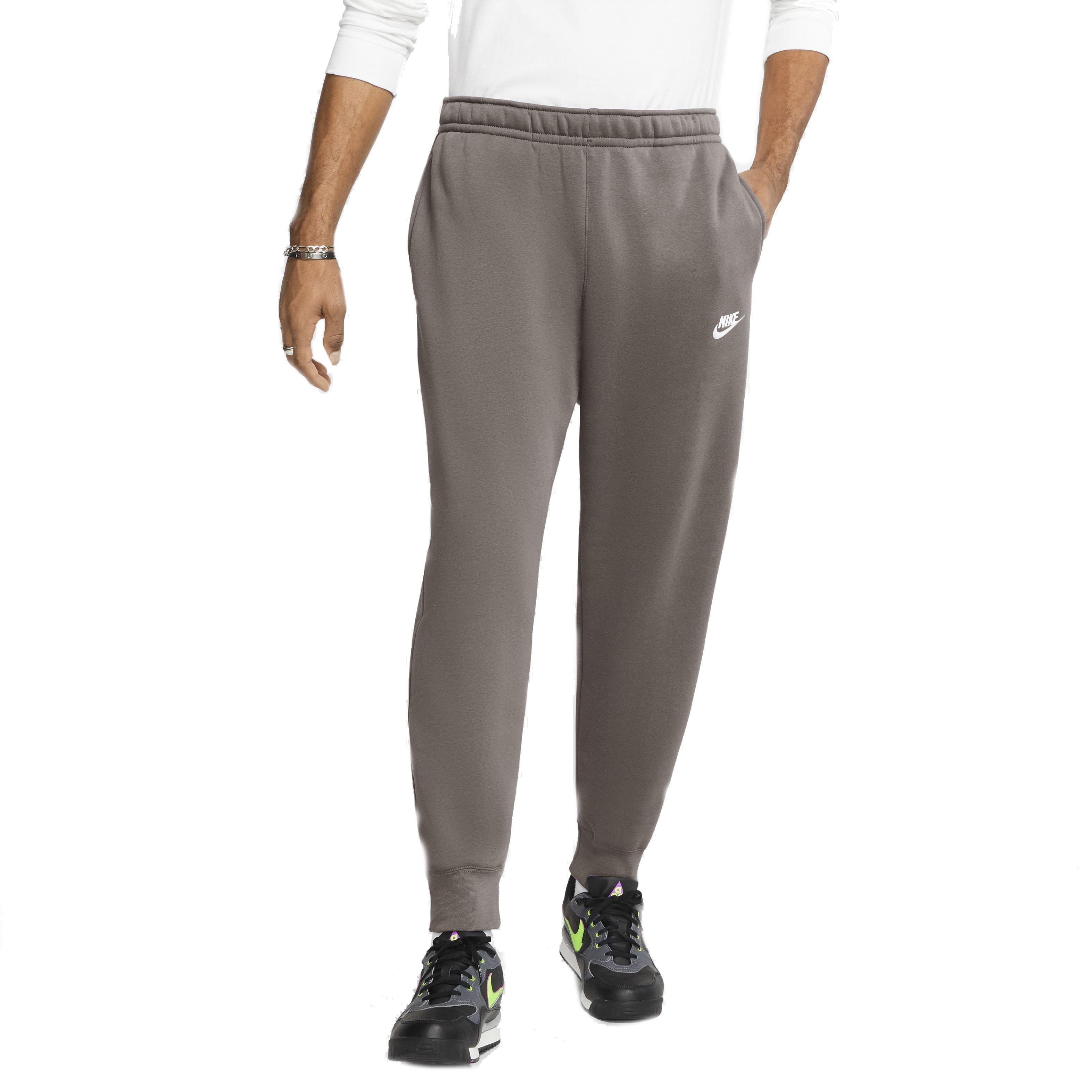 Nike Men's Sportswear Club Fleece Jogger - GREY/WHITE Thumbnail View 1