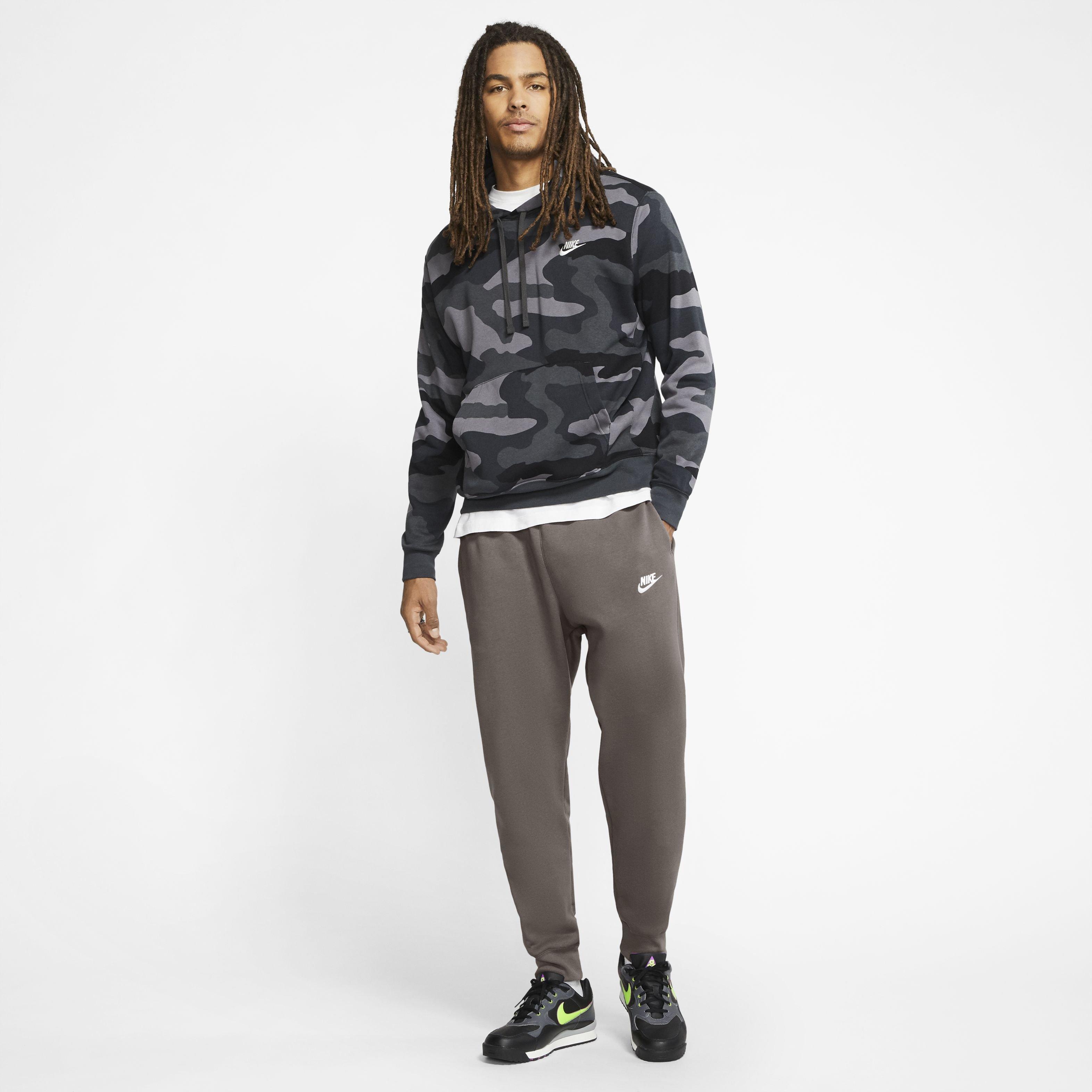 Nike Men's Sportswear Club Fleece Jogger - GREY/WHITE Thumbnail View 3