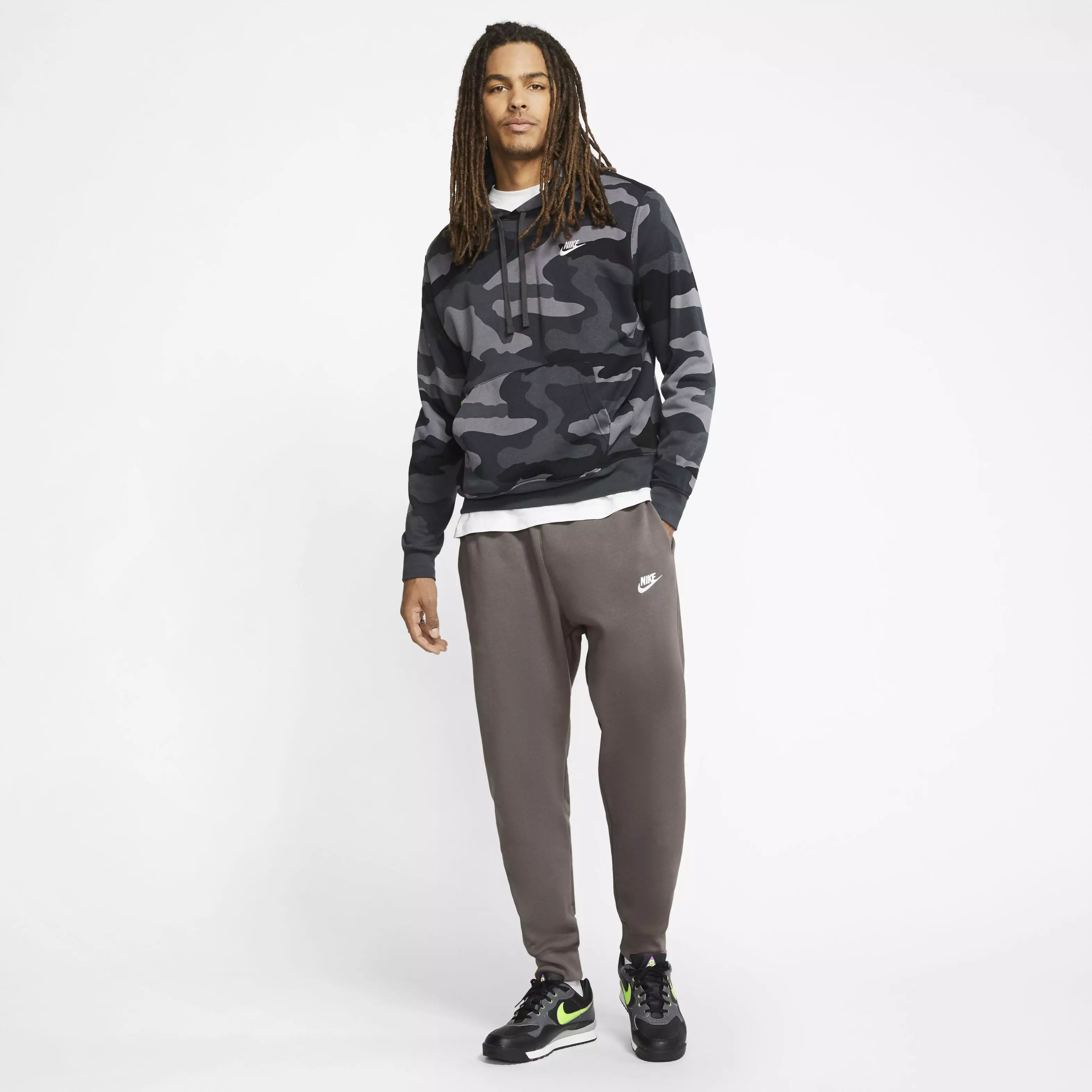 Nike Men's Sportswear Club Fleece Jogger - GREY/WHITE