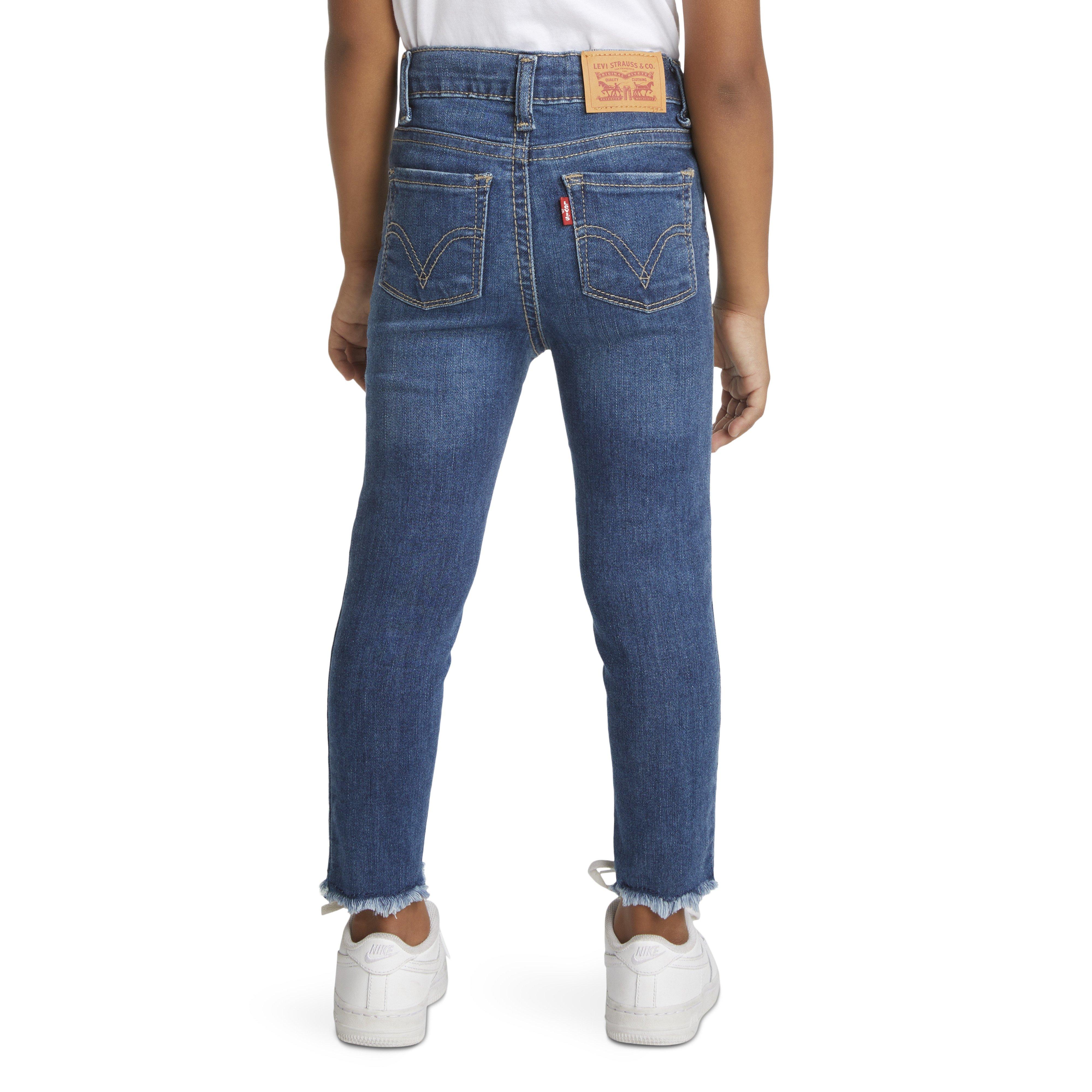 Levi's 720 High Rise Super Skinny Med Wash Toddler Girls' Hometown Blue Denim Jeans - HOMETOWN BLUE Thumbnail View 2