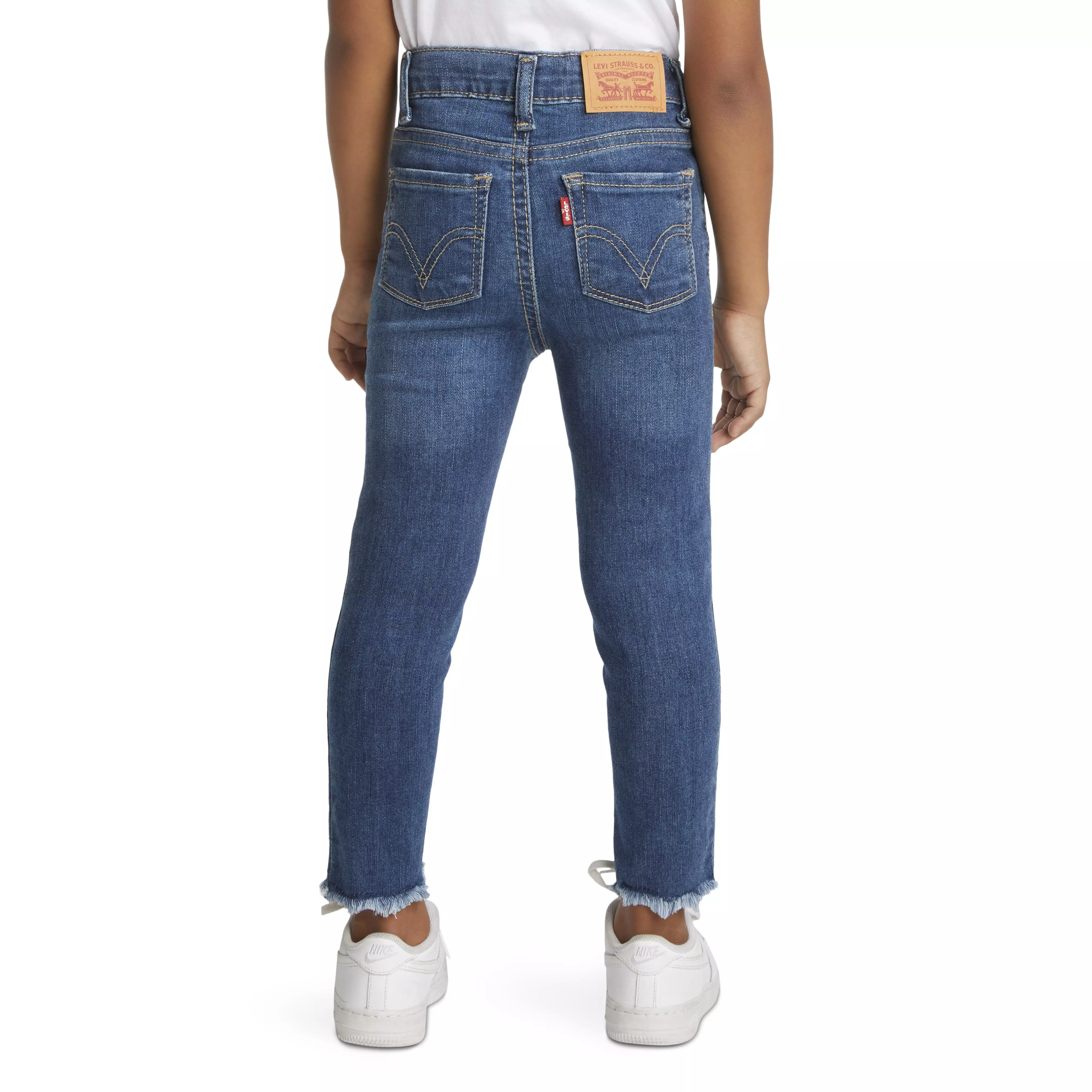 Levi's 720 High Rise Super Skinny Med Wash Toddler Girls' Hometown Blue Denim Jeans - HOMETOWN BLUE