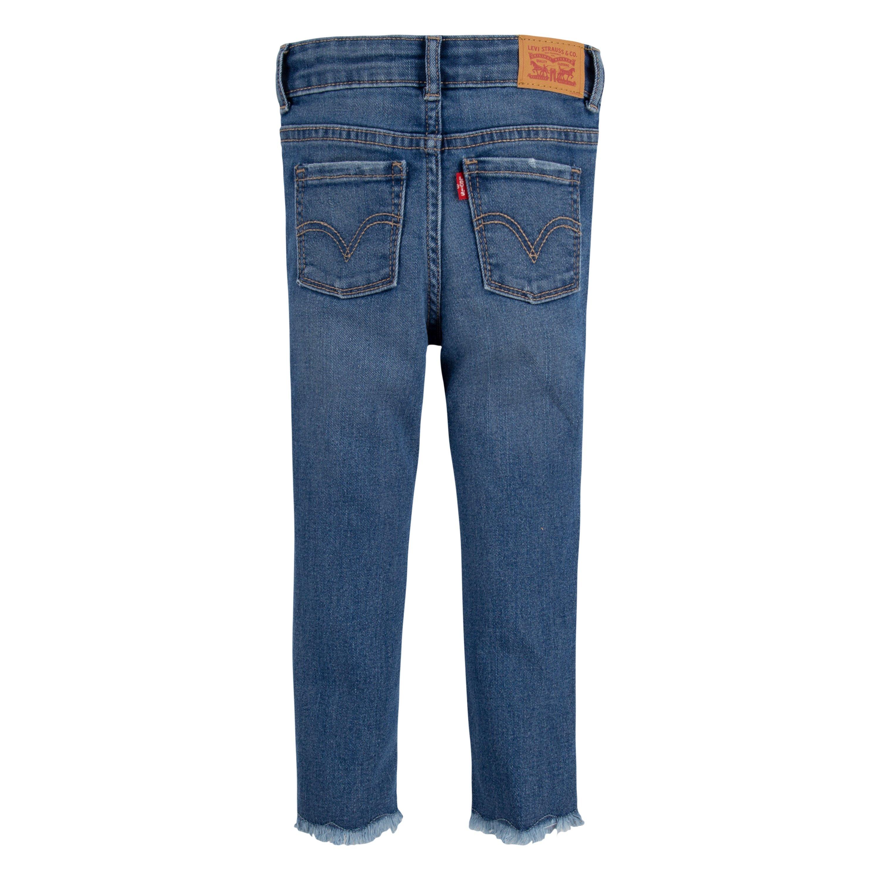 Levi's 720 High Rise Super Skinny Med Wash Toddler Girls' Hometown Denim Jeans - Blue - HOMETOWN BLUE Thumbnail View 10