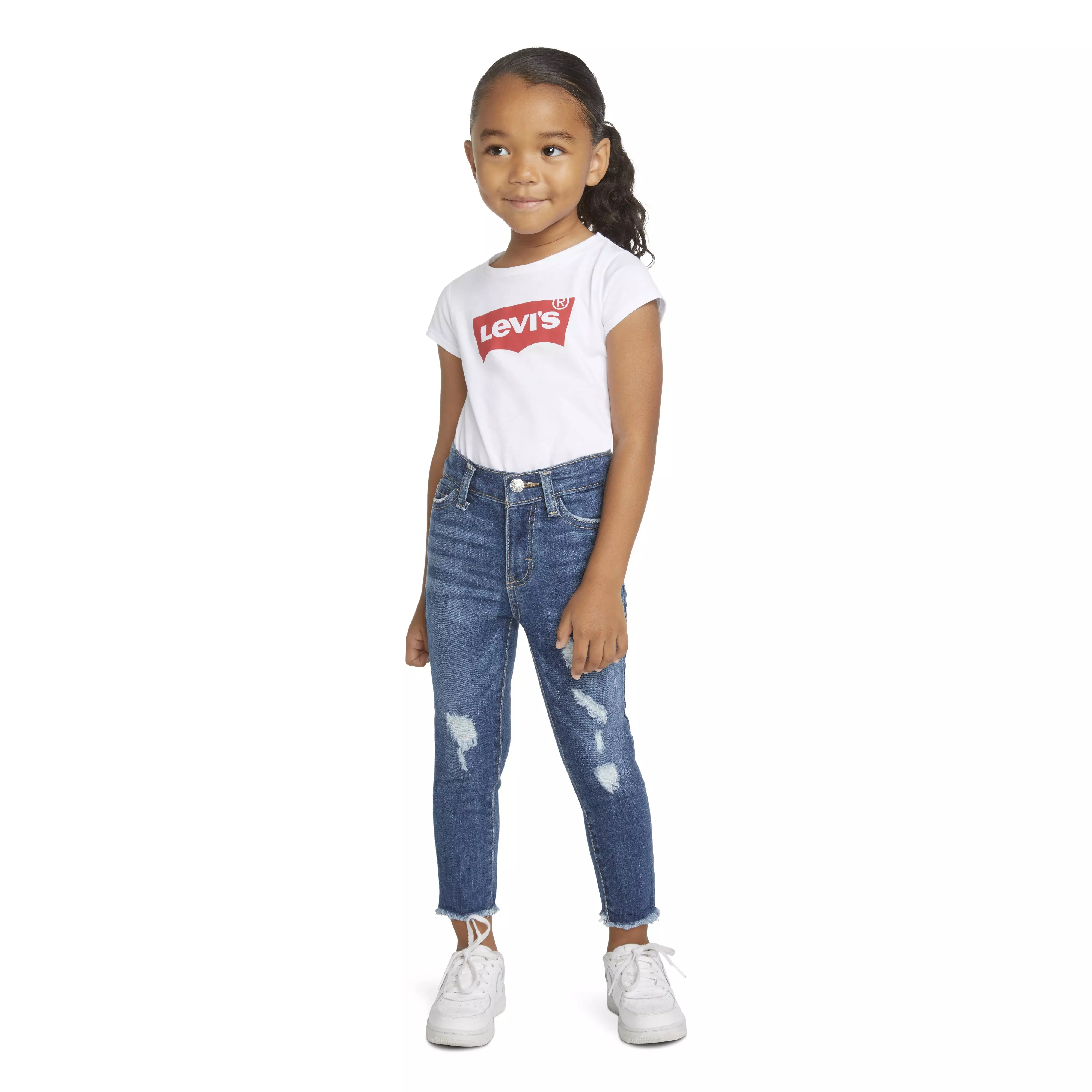 Levi's 720 High Rise Super Skinny Med Wash Toddler Girls' Hometown Denim Jeans - Blue - HOMETOWN BLUE