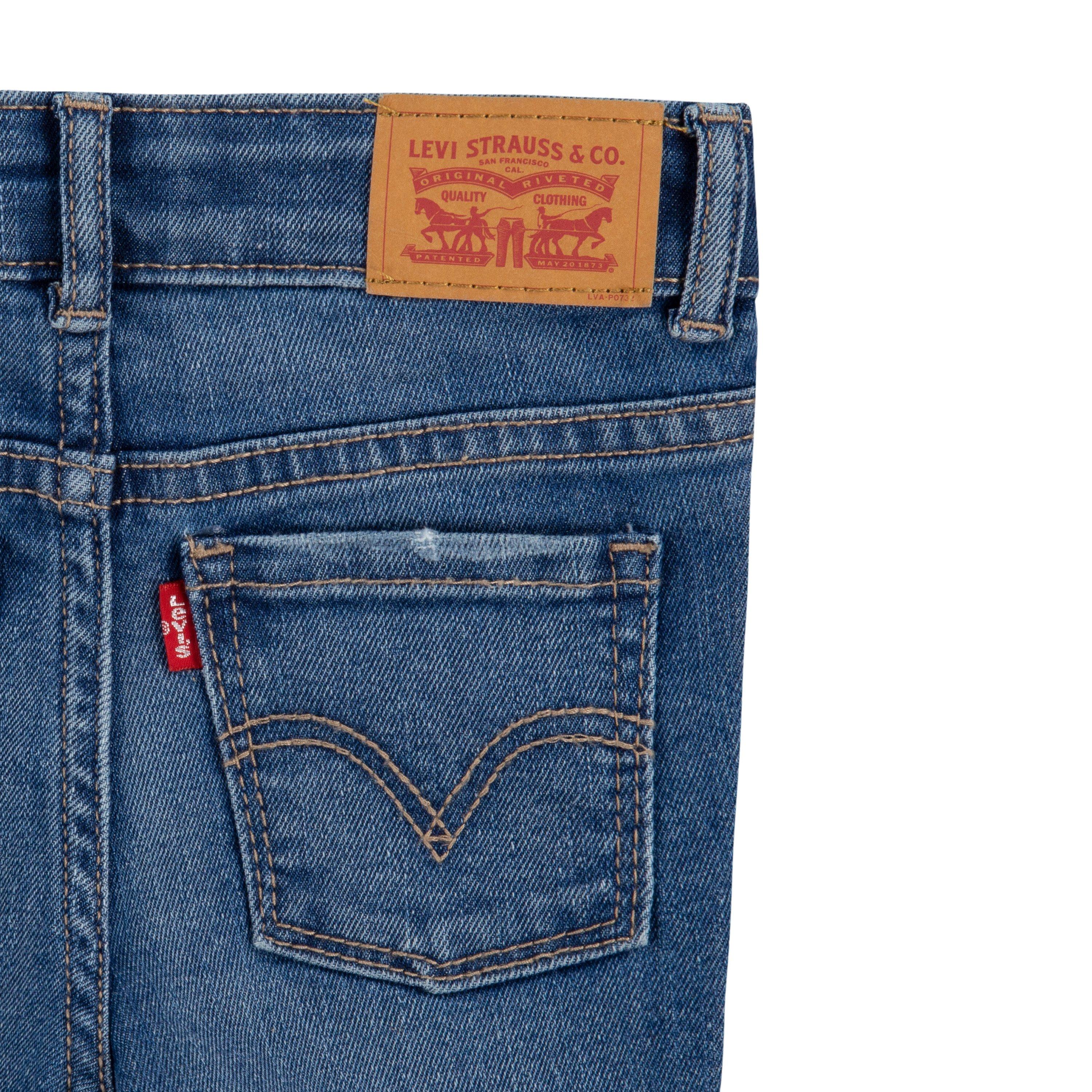 Levi's 720 High Rise Super Skinny Med Wash Toddler Girls' Hometown Blue Denim Jeans - HOMETOWN BLUE Thumbnail View 8