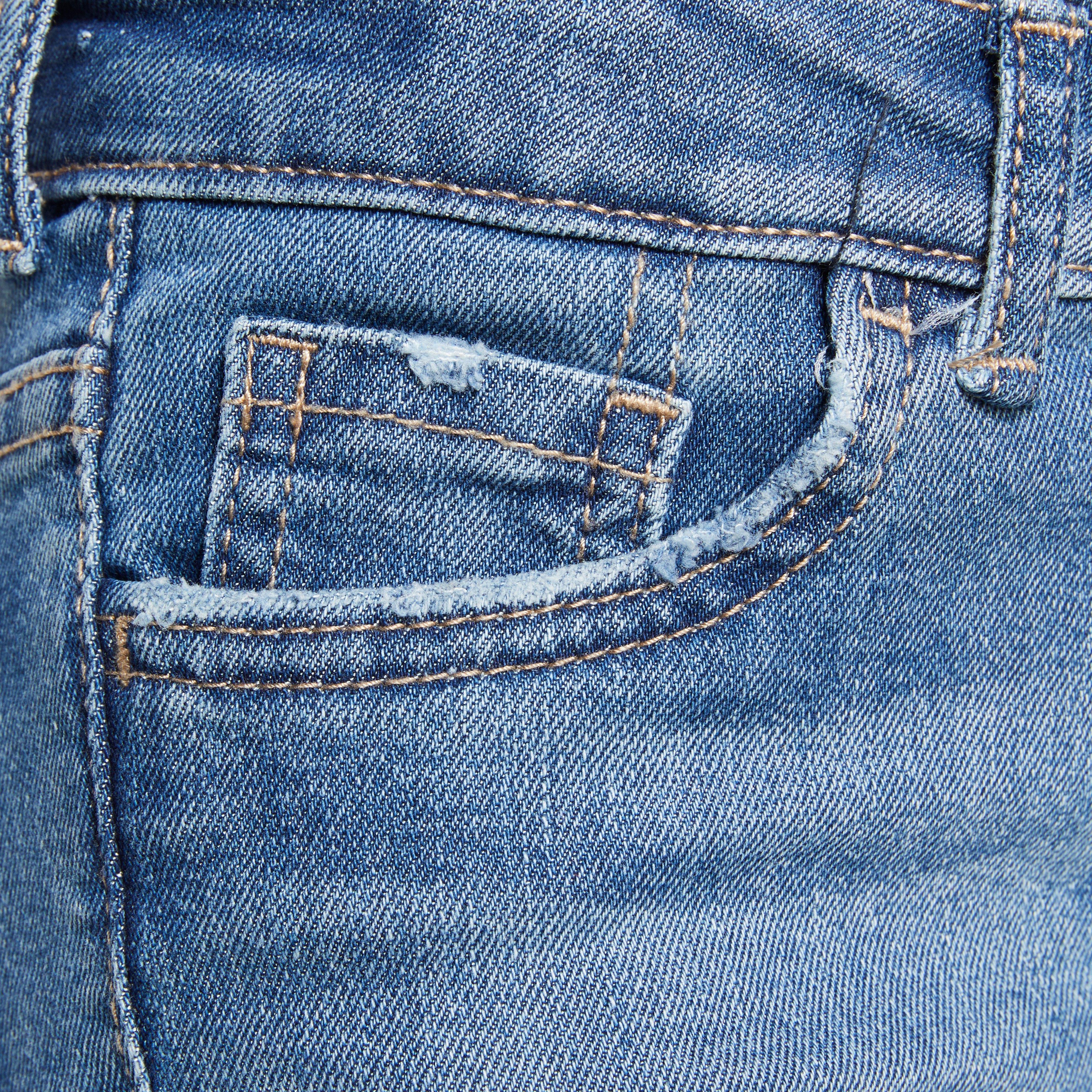 Levi's Little Girls' 720 High Rise Super Skinny Med Wash Hometown Jeans - Blue Denim - HOMETOWN BLUE Thumbnail View 6