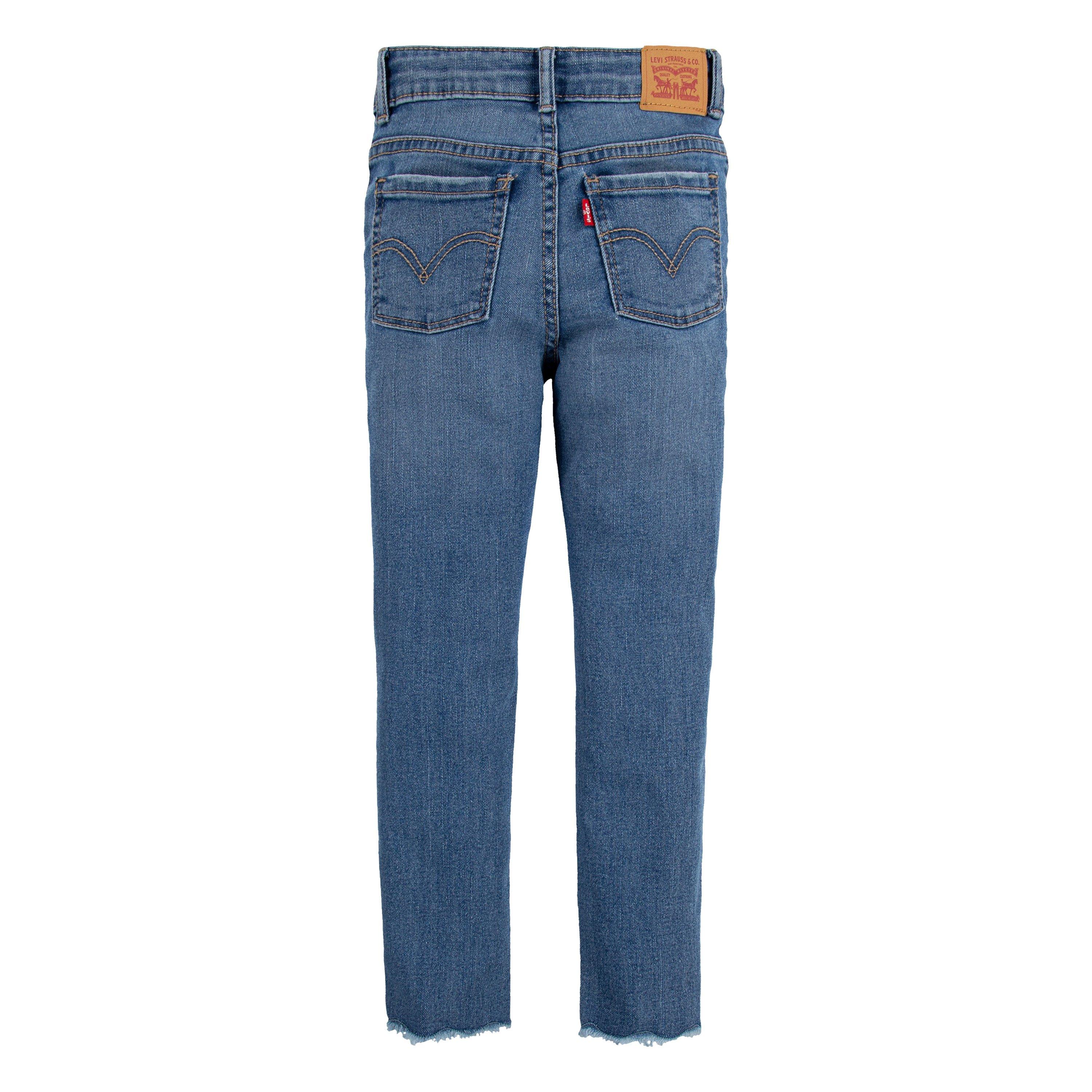 Levi's Little Girls' 720 High Rise Super Skinny Med Wash Hometown Jeans - Blue Denim - HOMETOWN BLUE Thumbnail View 10