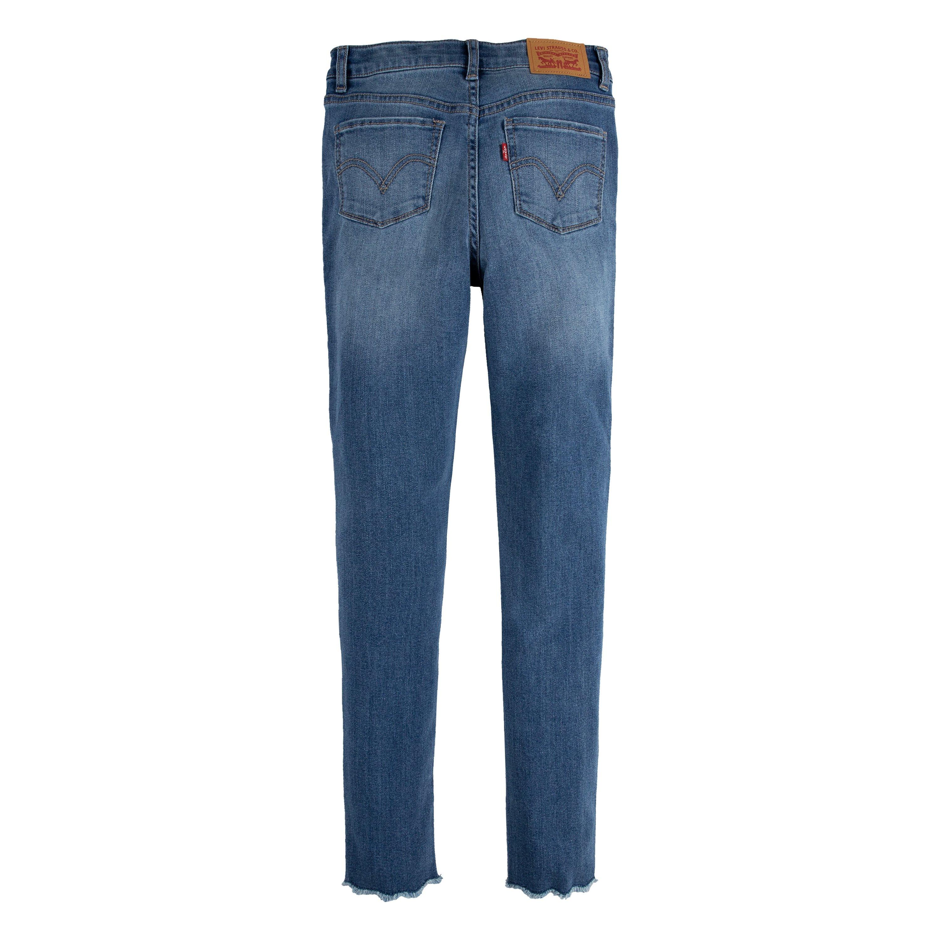 Levi's 720 High Rise Super Skinny Med Wash Big Girls' Hometown Blue Denim Jeans - HOMETOWN BLUE Thumbnail View 11