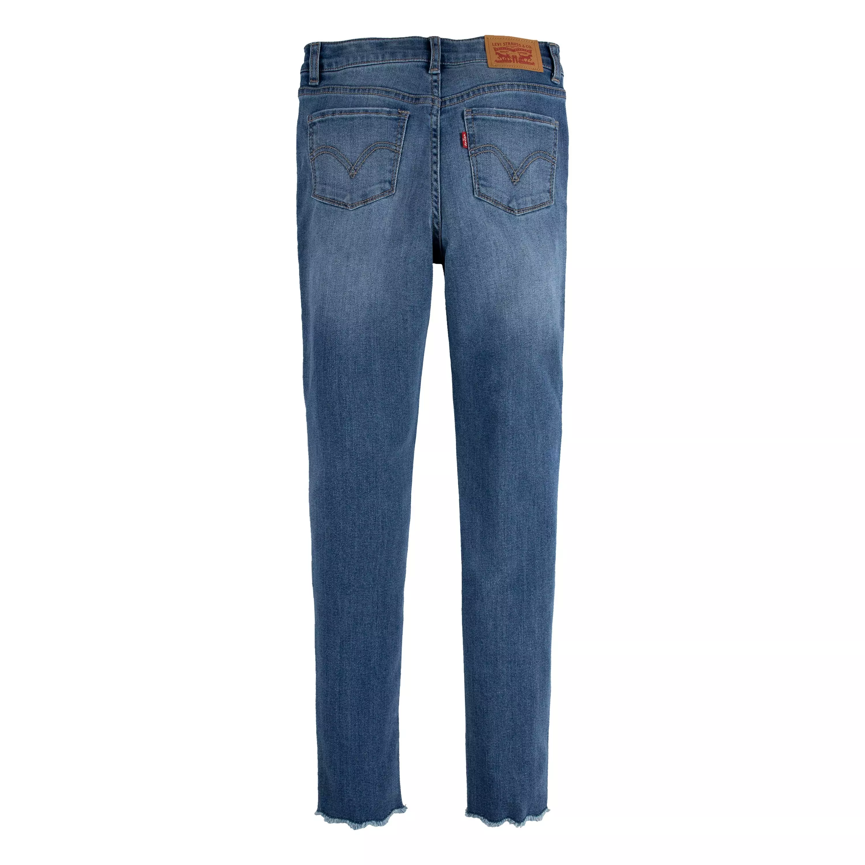 Levi's 720 High Rise Super Skinny Med Wash Big Girls' Hometown Blue Denim Jeans - HOMETOWN BLUE