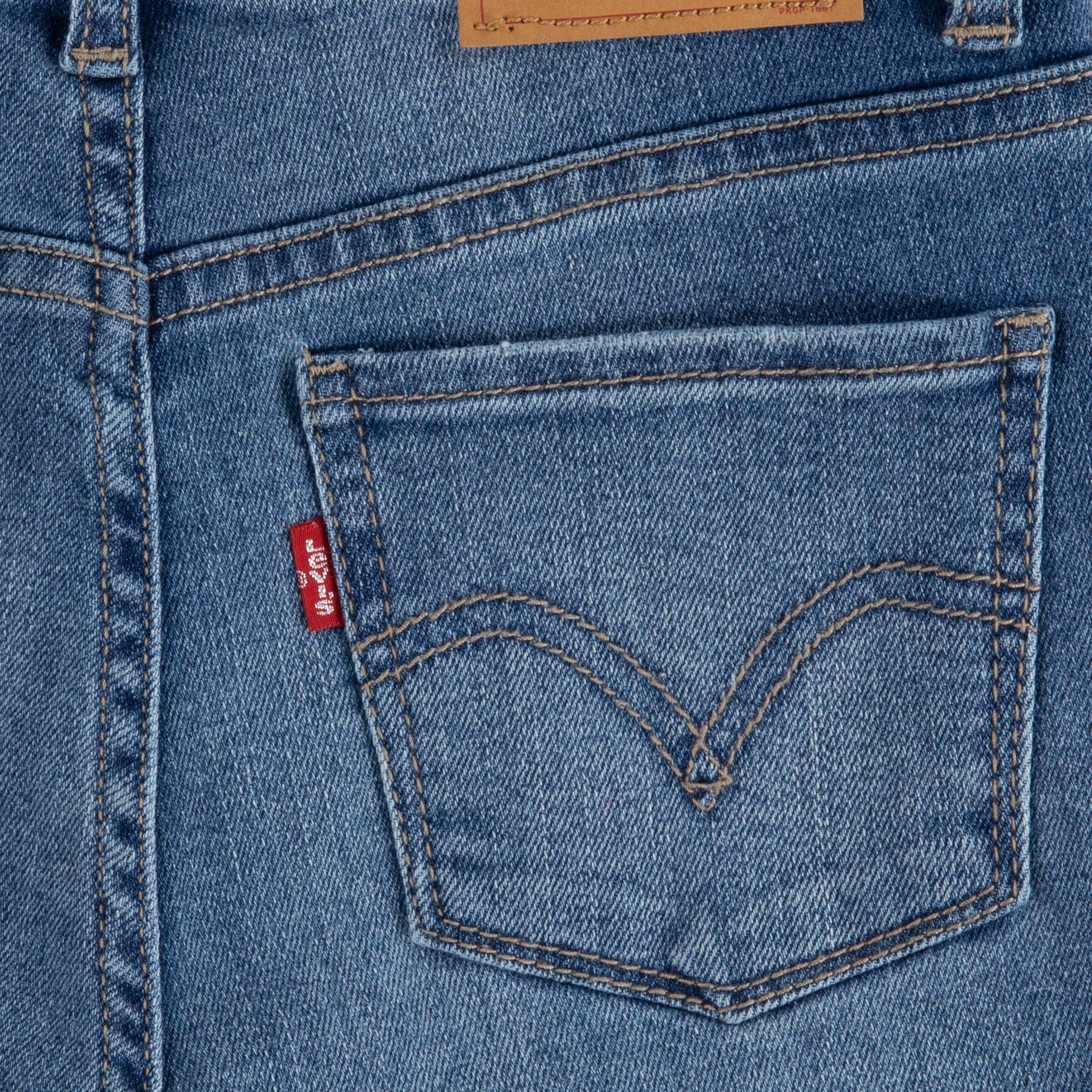 Levi's 720 High Rise Super Skinny Med Wash Big Girls' Hometown Denim Jeans - Blue - HOMETOWN BLUE Thumbnail View 9