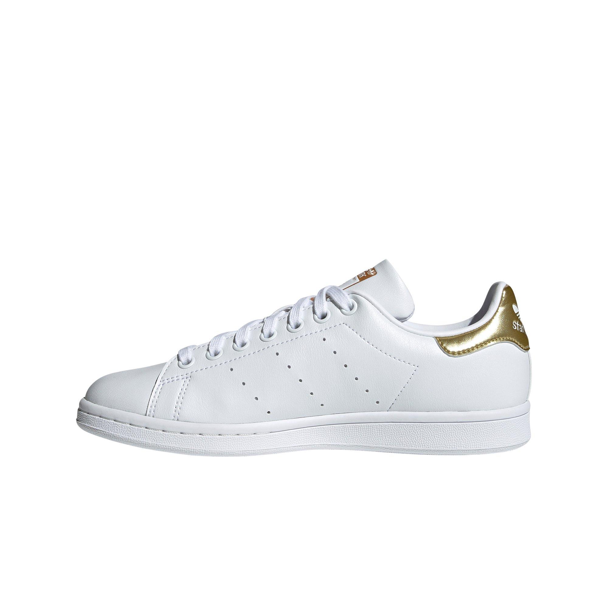 adidas Originals Stan Smith trainers in off white and gold