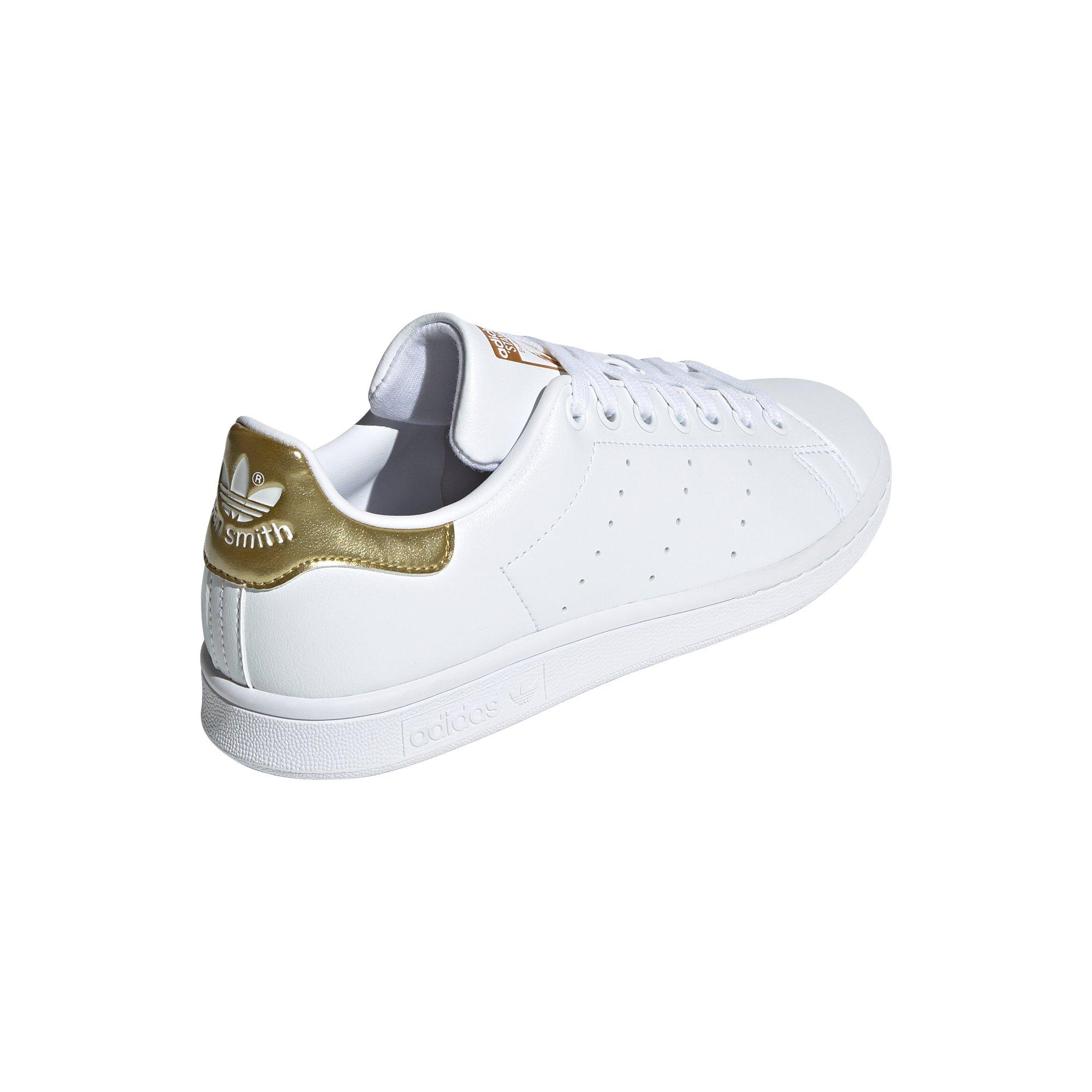 Impotencia Pekkadillo vacío adidas Originals Stan Smith "White/Gold" Women's Shoe