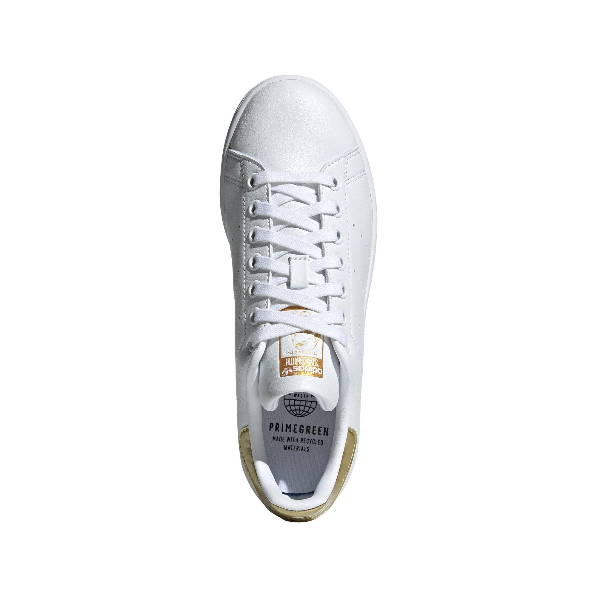 ADIDAS Women's Originals Stan Smith Shoes White Black-Gold Sz