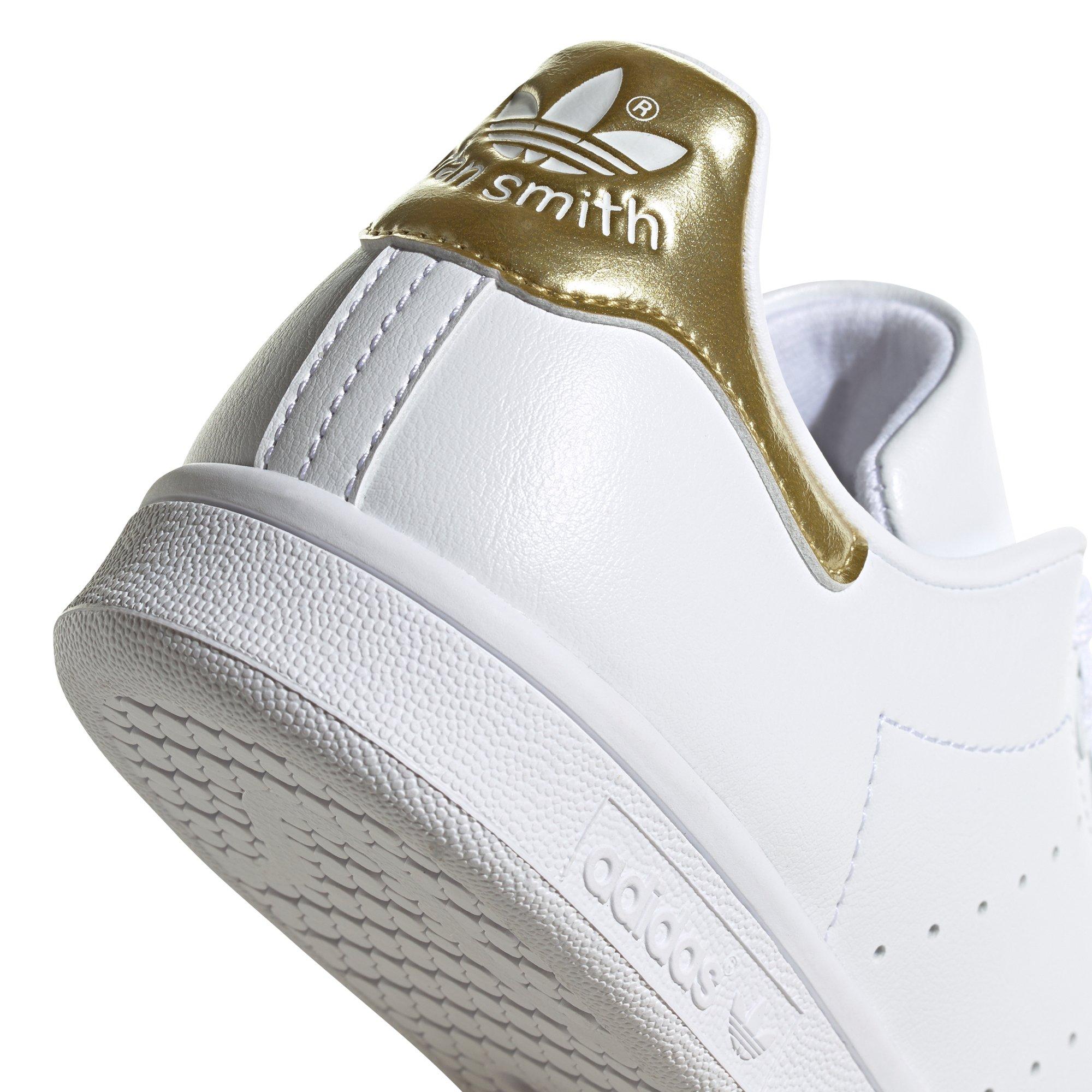 adidas Originals Stan Smith trainers in off white and gold