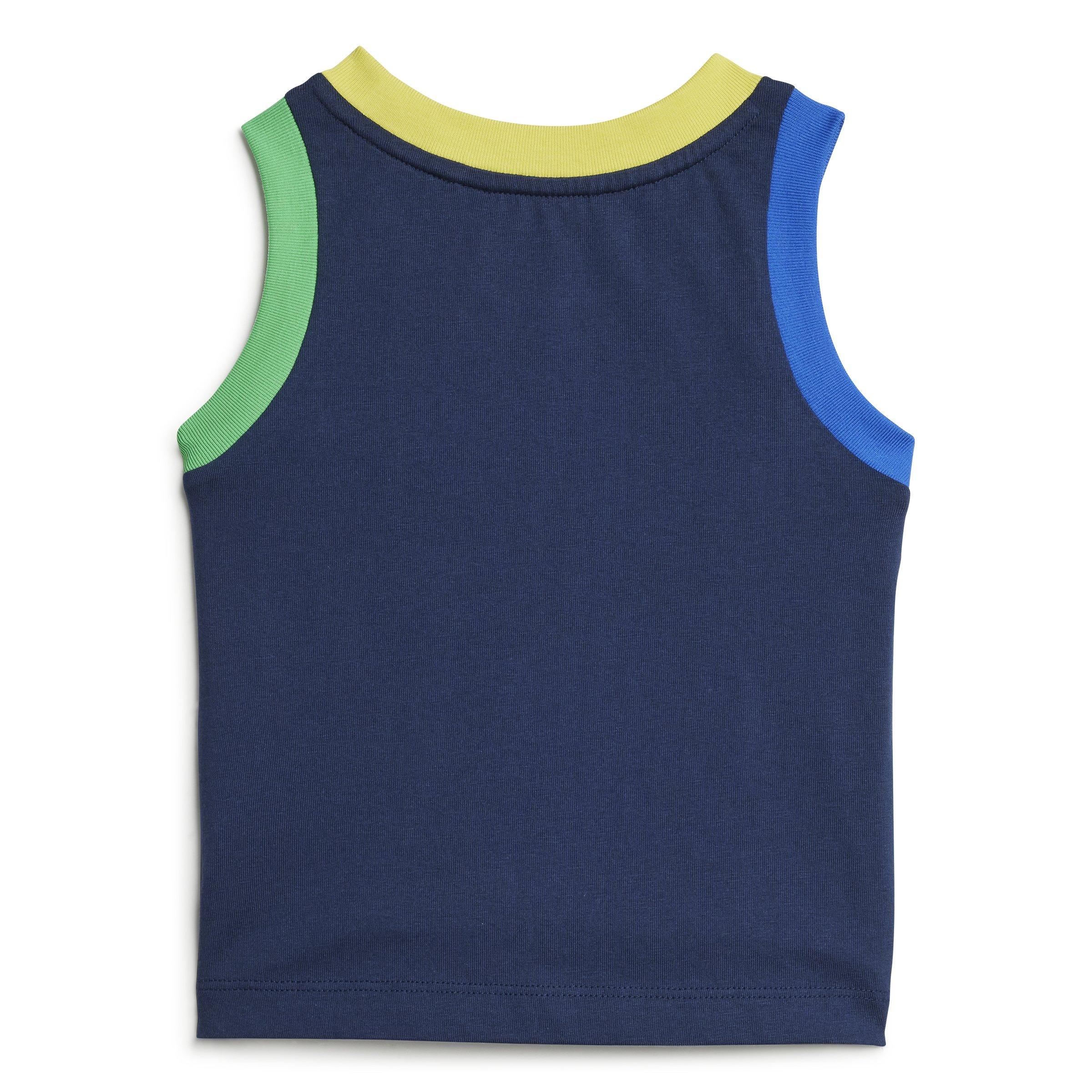 adidas Originals Infant Boys' Shorts Tank Set -Blue - BLUE Thumbnail View 3