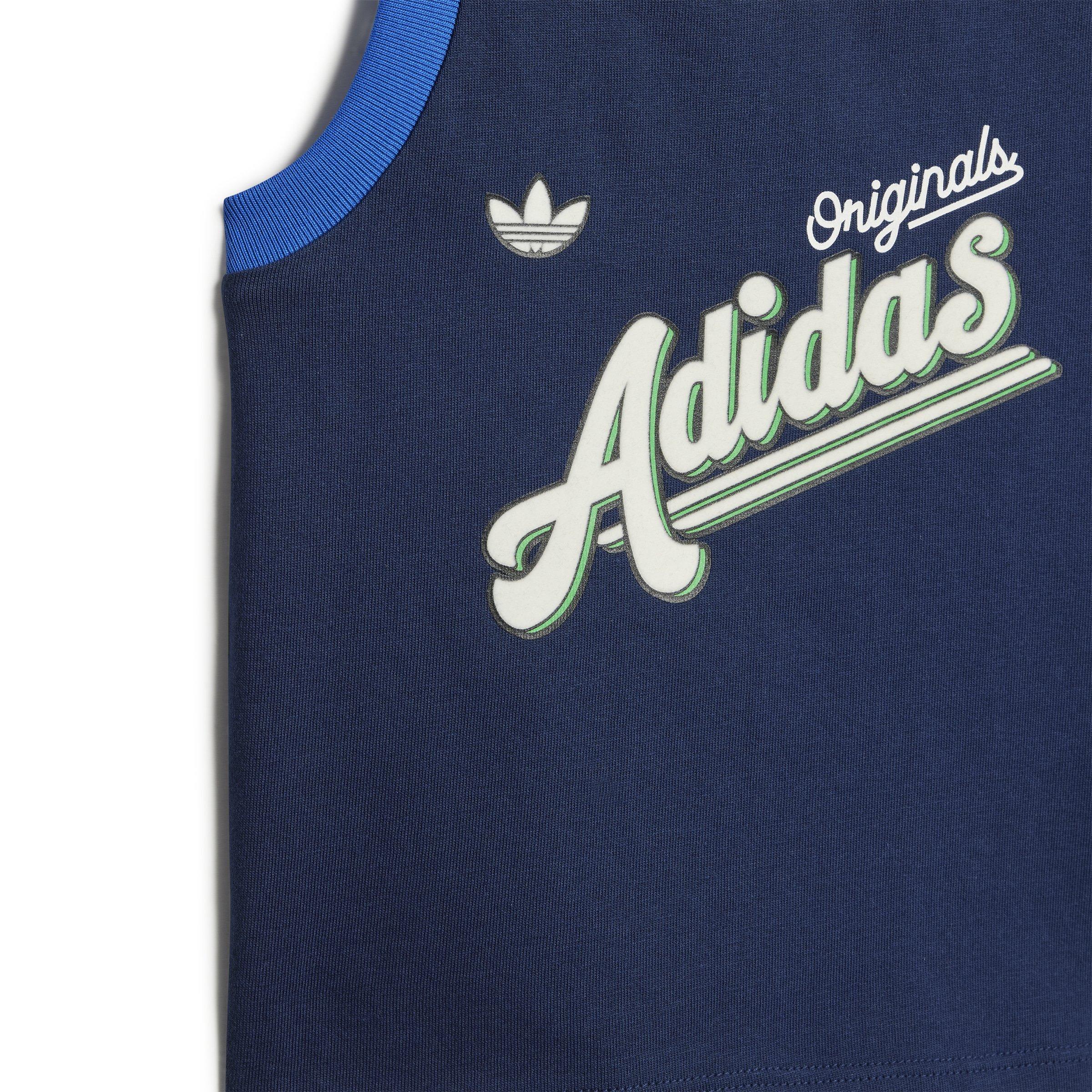 adidas Originals Infant Boys' Shorts Tank Set -Blue - BLUE Thumbnail View 5
