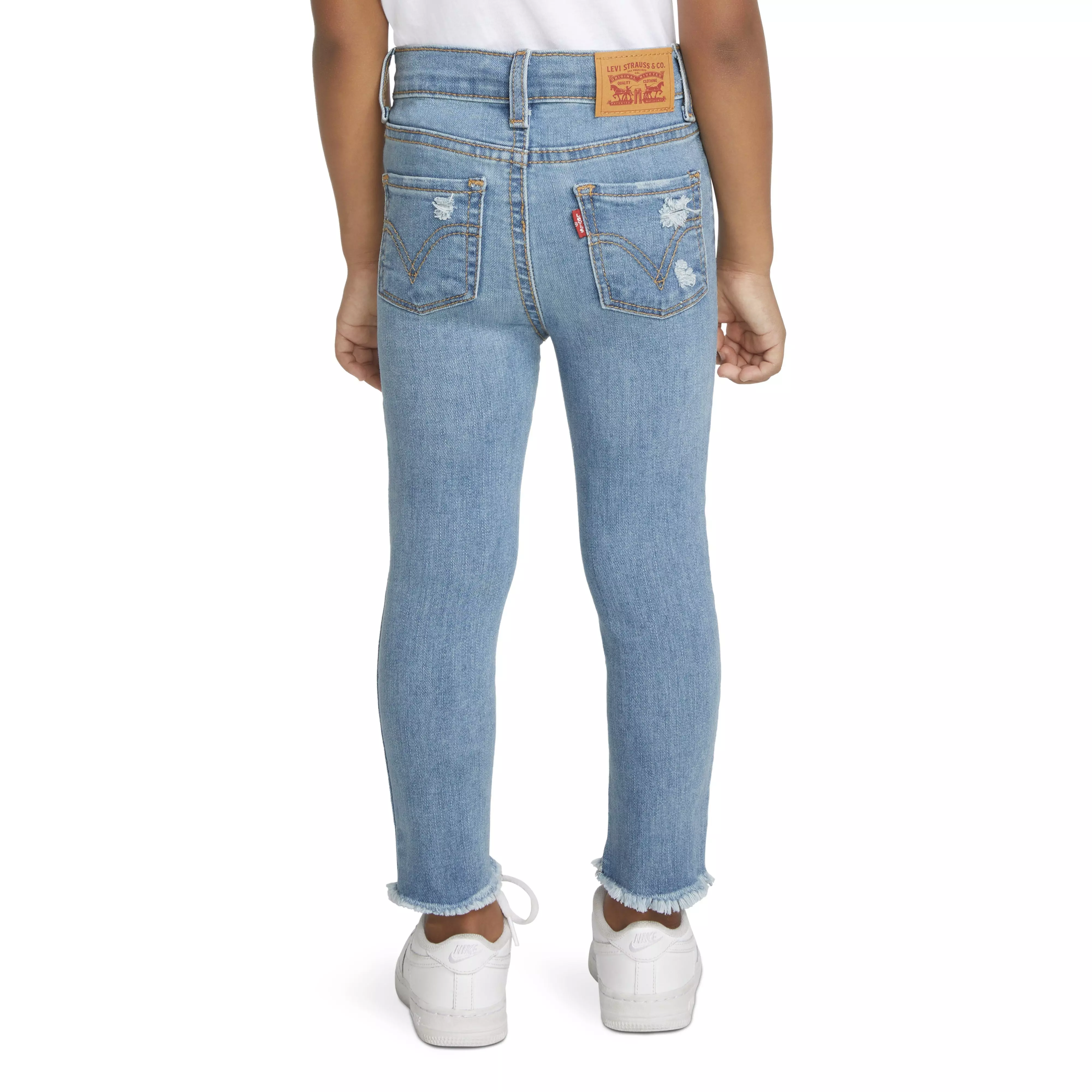 Levi's 720 High Rise Super Skinny Lt Wash Toddler Girls' Denim Jeans - Blue - BLUE