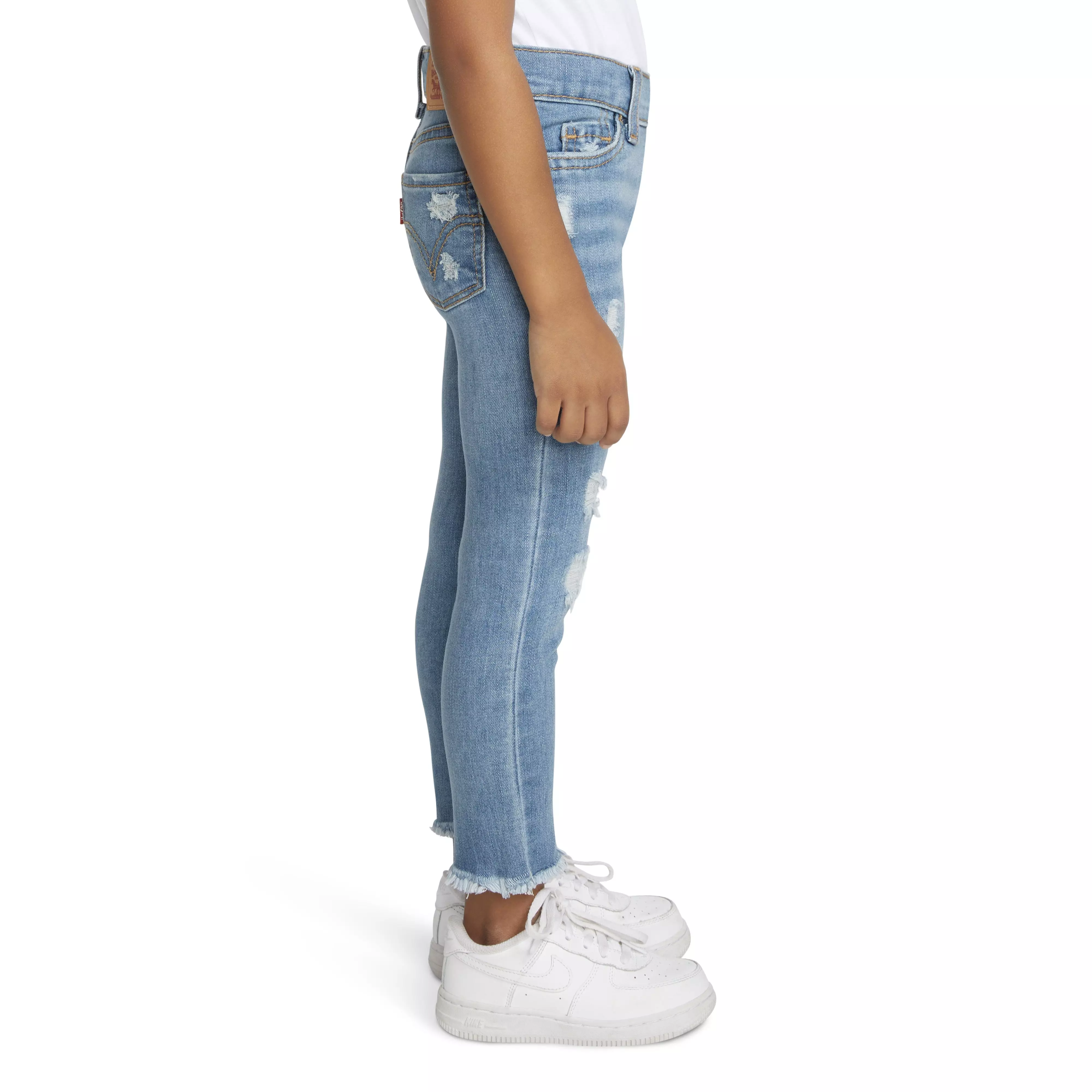 Levi's 720 High Rise Super Skinny Lt Wash Toddler Girls' Blue Denim Jeans - BLUE