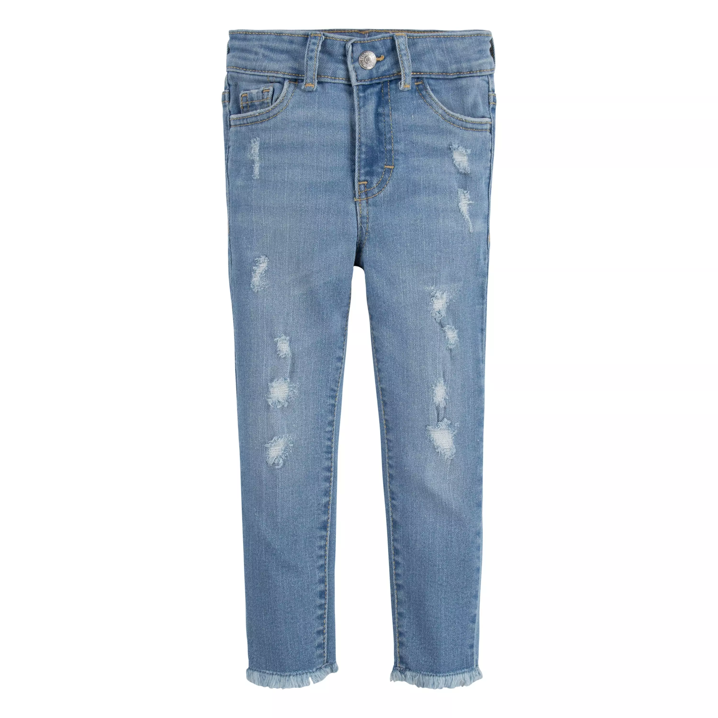 Levi's 720 High Rise Super Skinny Lt Wash Toddler Girls' Blue Denim Jeans - BLUE