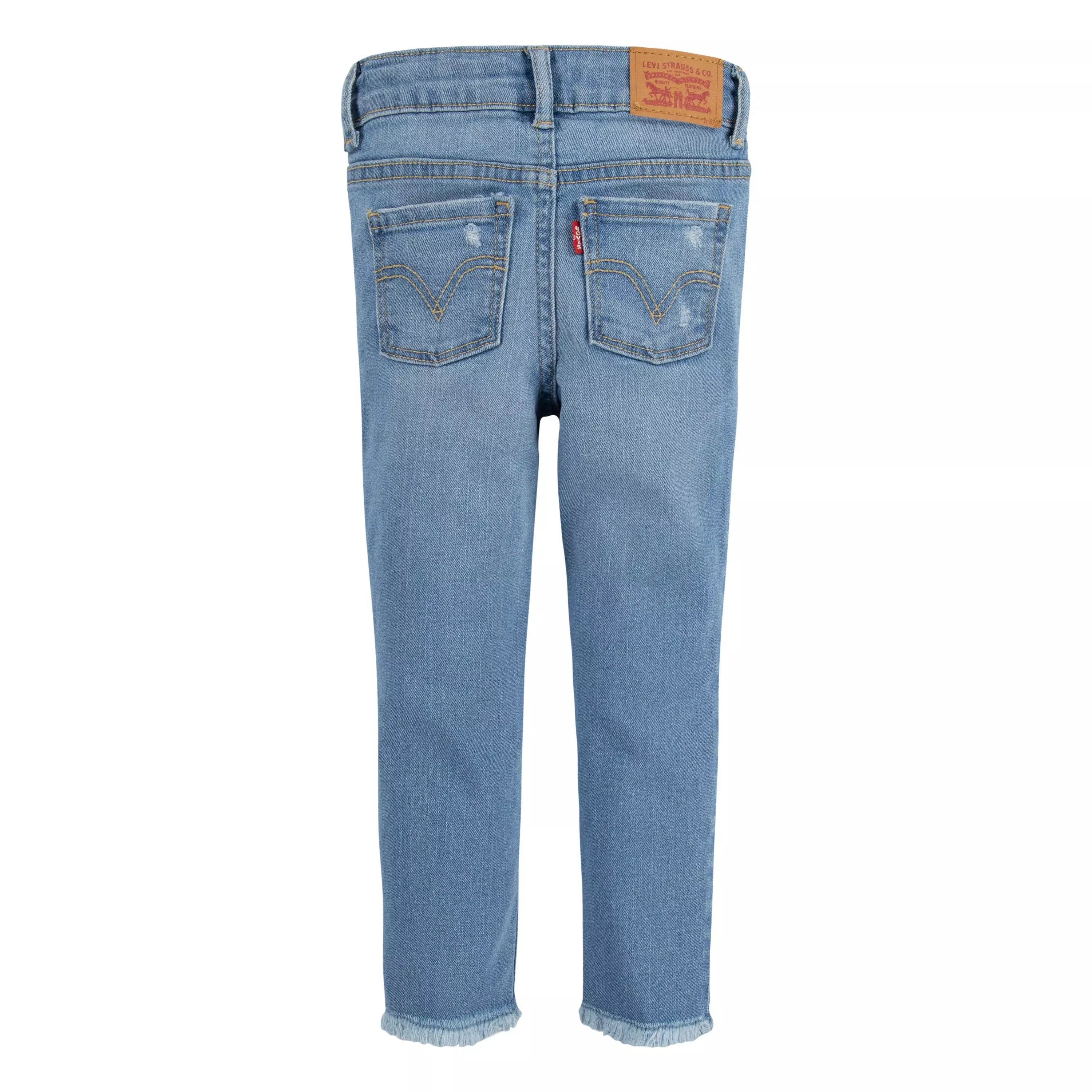 Levi's 720 High Rise Super Skinny Lt Wash Toddler Girls' Blue Denim Jeans - BLUE