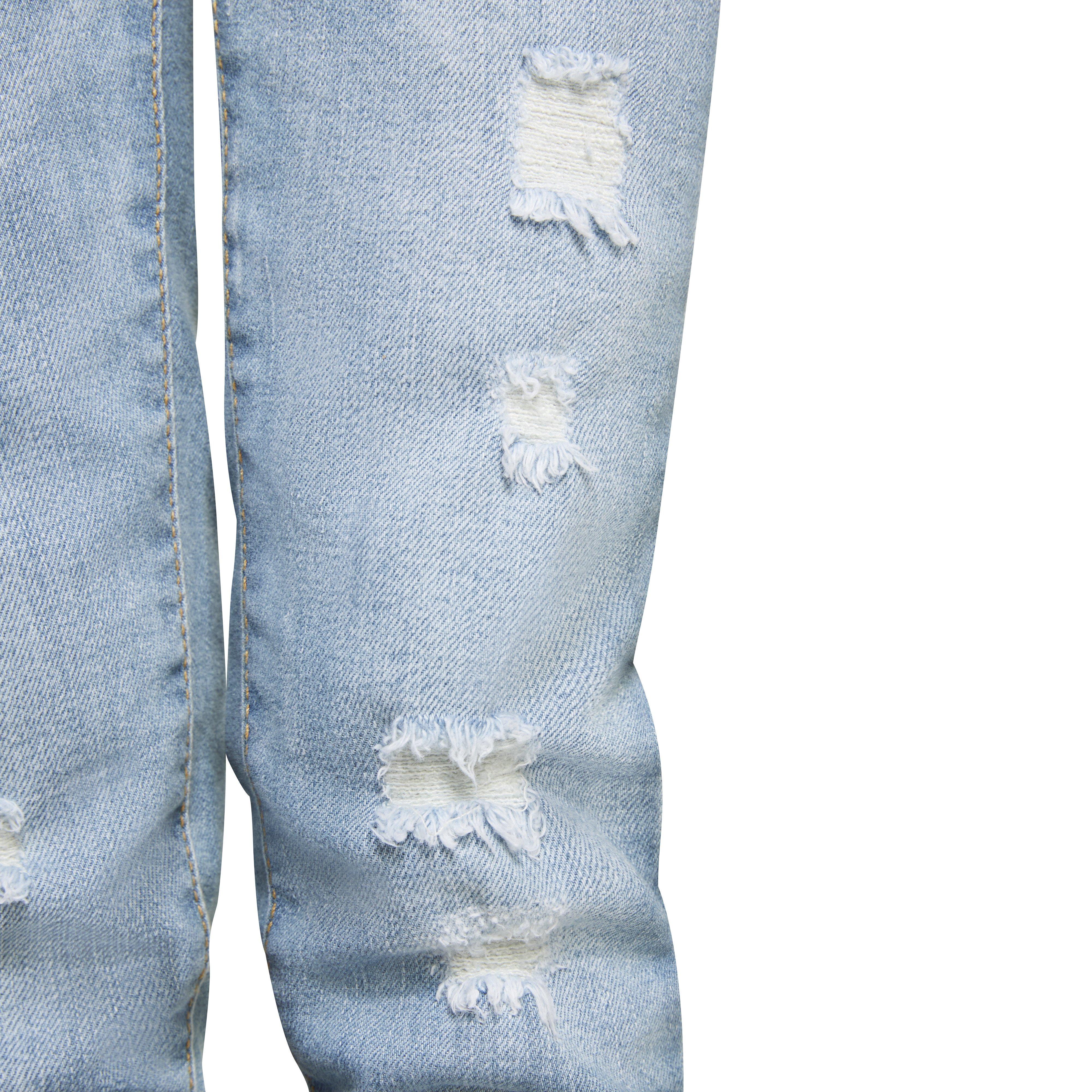 Levi's 720 High Rise Super Skinny Lt Wash Little Girls' Blue Denim Jeans - BLUE Thumbnail View 6