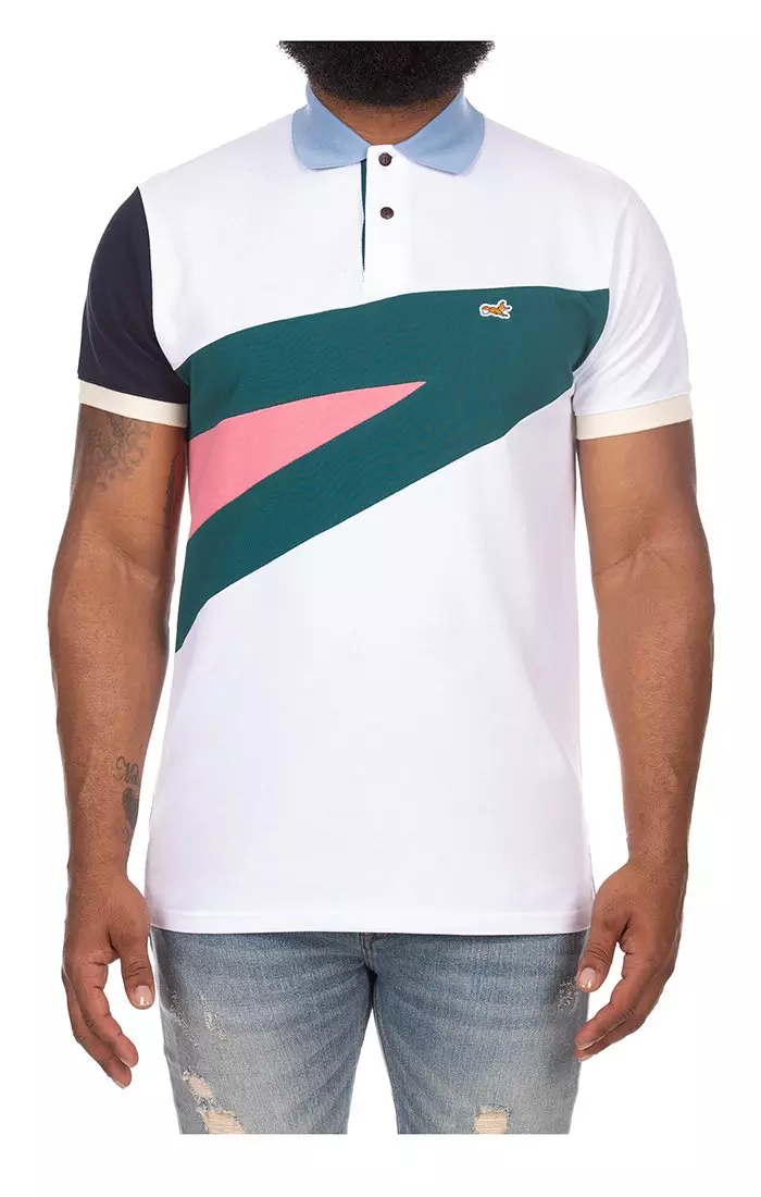 AKOO Men's Ambush Short Sleeve Polo - WHITE