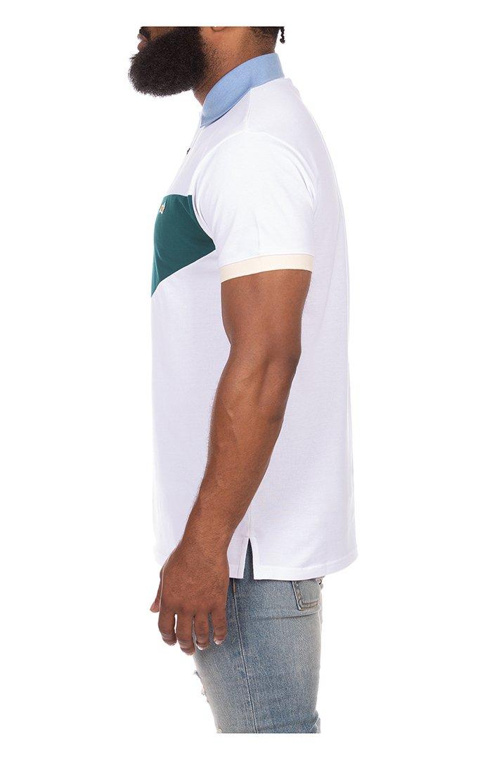 AKOO Men's Ambush Short Sleeve Polo - WHITE Thumbnail View 4