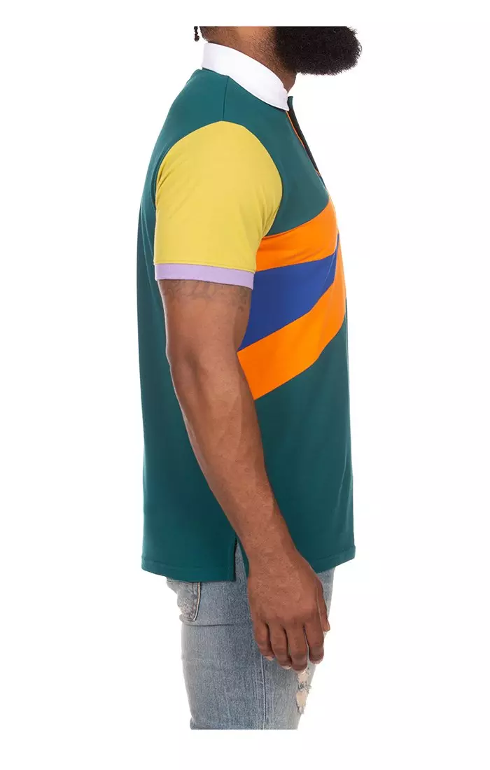 AKOO Men's Ambush Short Sleeve Polo - DK GREEN