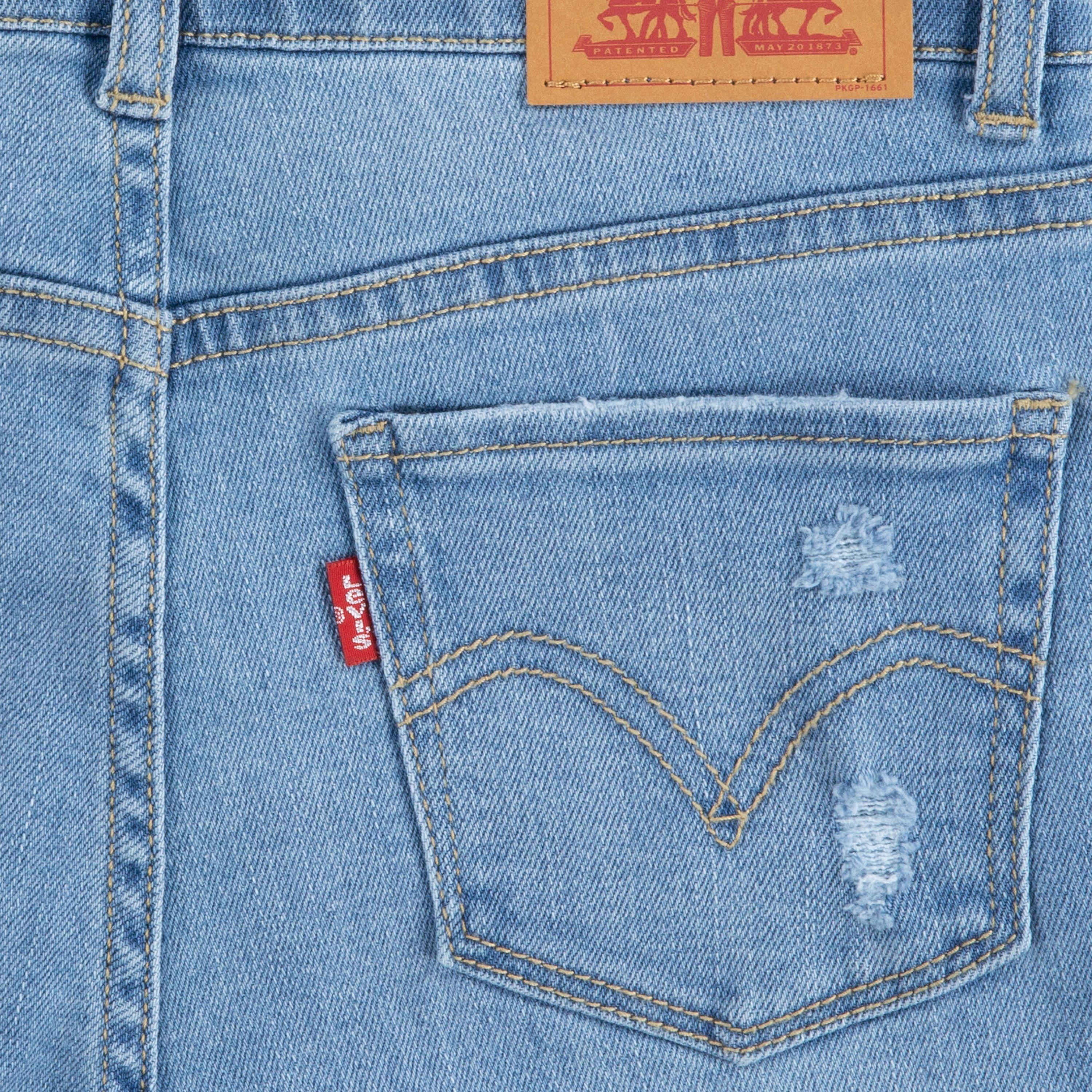 Levi's 720 High Rise Super Skinny Lt Wash Big Girls' Blue Denim Jeans - BLUE Thumbnail View 6