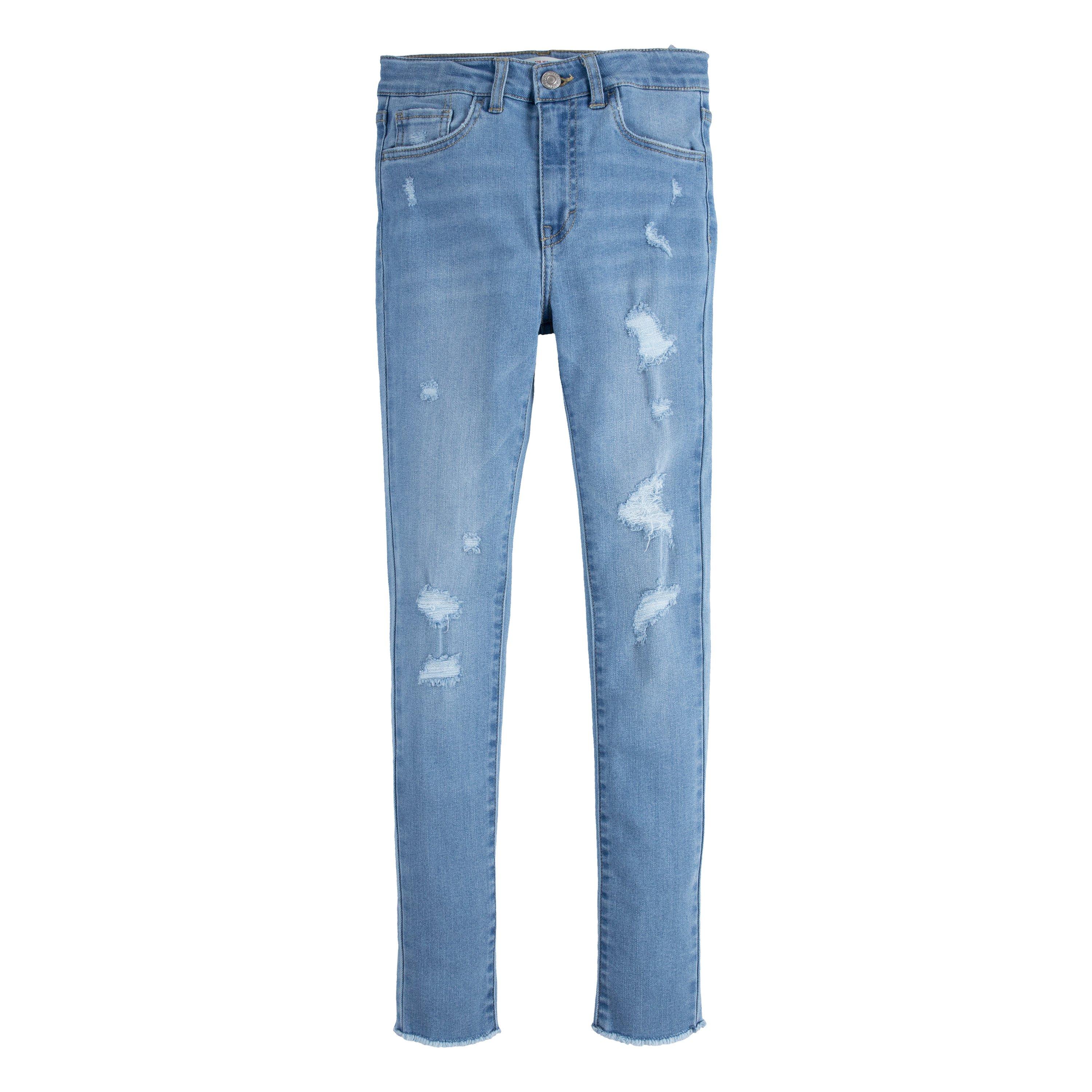 Levi's 720 High Rise Super Skinny Lt Wash Big Girls' Blue Denim Jeans - BLUE Thumbnail View 7