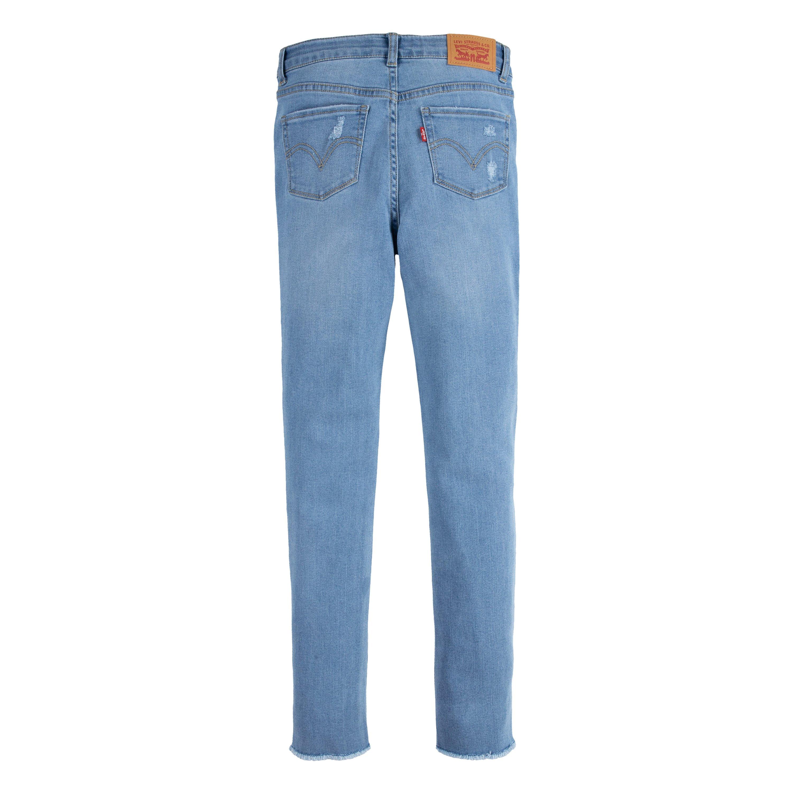 Levi's 720 High Rise Super Skinny Lt Wash Big Girls' Blue Denim Jeans