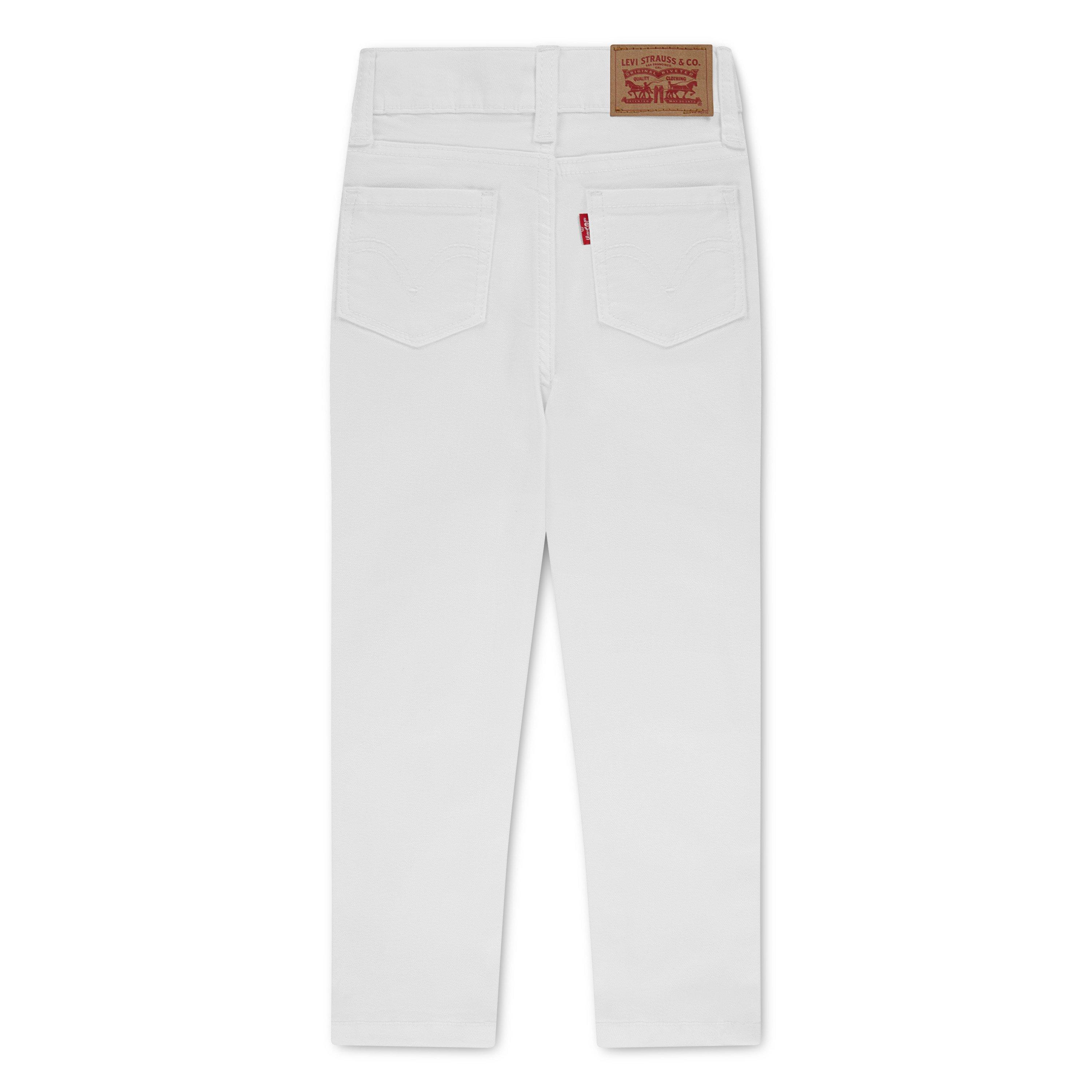Levi's 720 High Rise Super Skinny White Wash Little Girls' White Denim Jeans