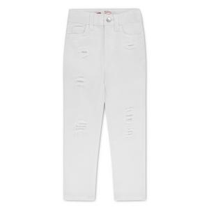 Levi's Little Girls' 720 High Rise Super Skinny White Wash White Denim Jeans