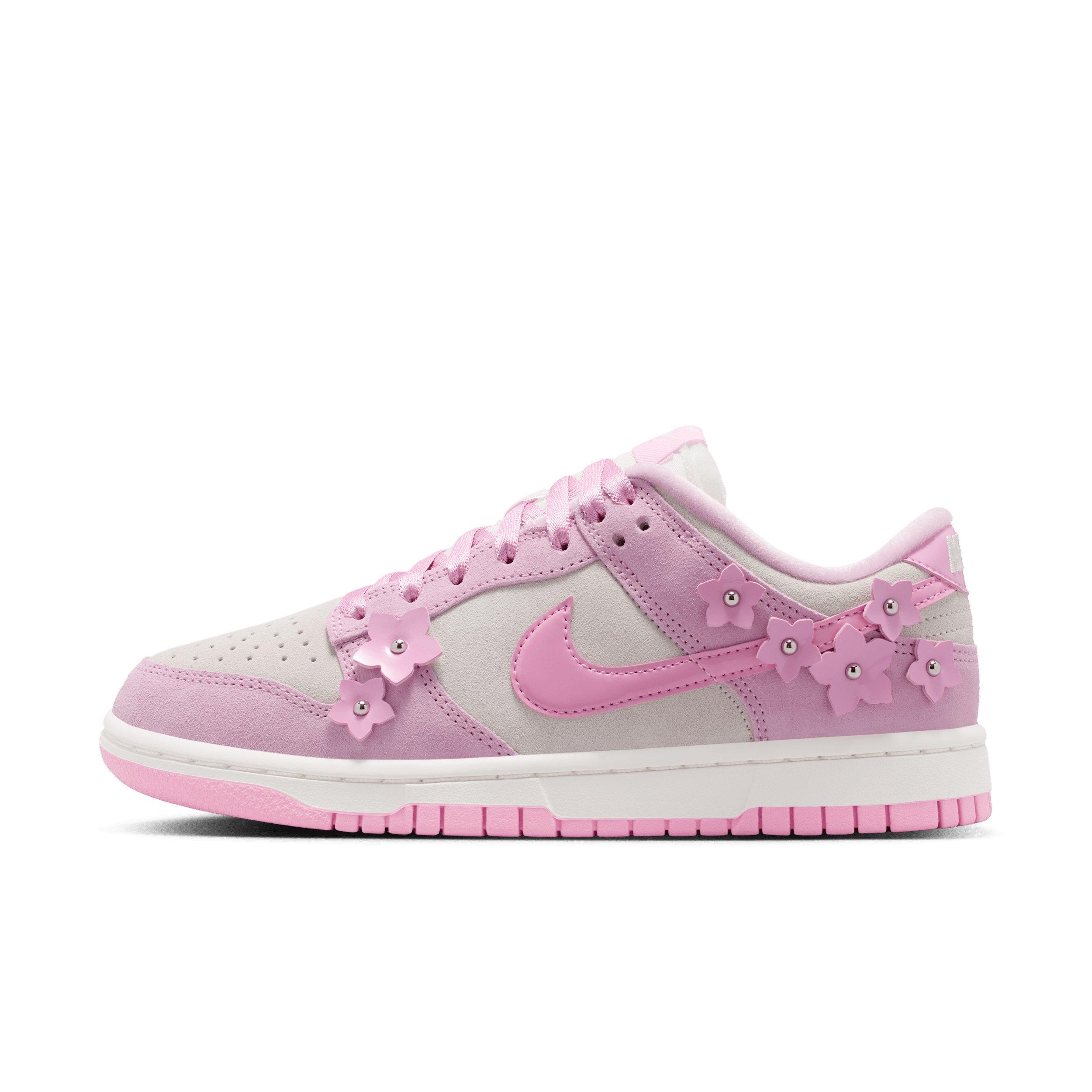 Nike Dunk Low SE Florette "Pink Foam/Sail/Pink Rise" Women's Shoe - PINK/SAIL/PINK Thumbnail View 2