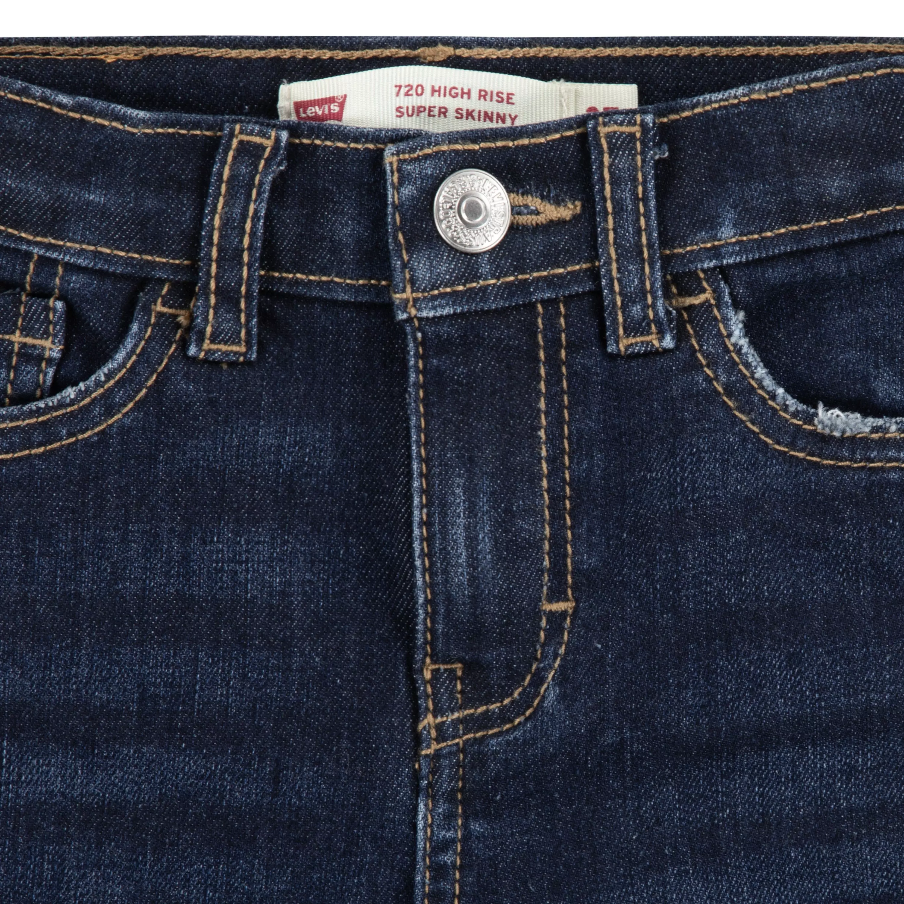 Levi's Toddler Girls' 720 High Rise Super Skinny Dk Wash Dk Blue Denim Jeans - DK BLUE