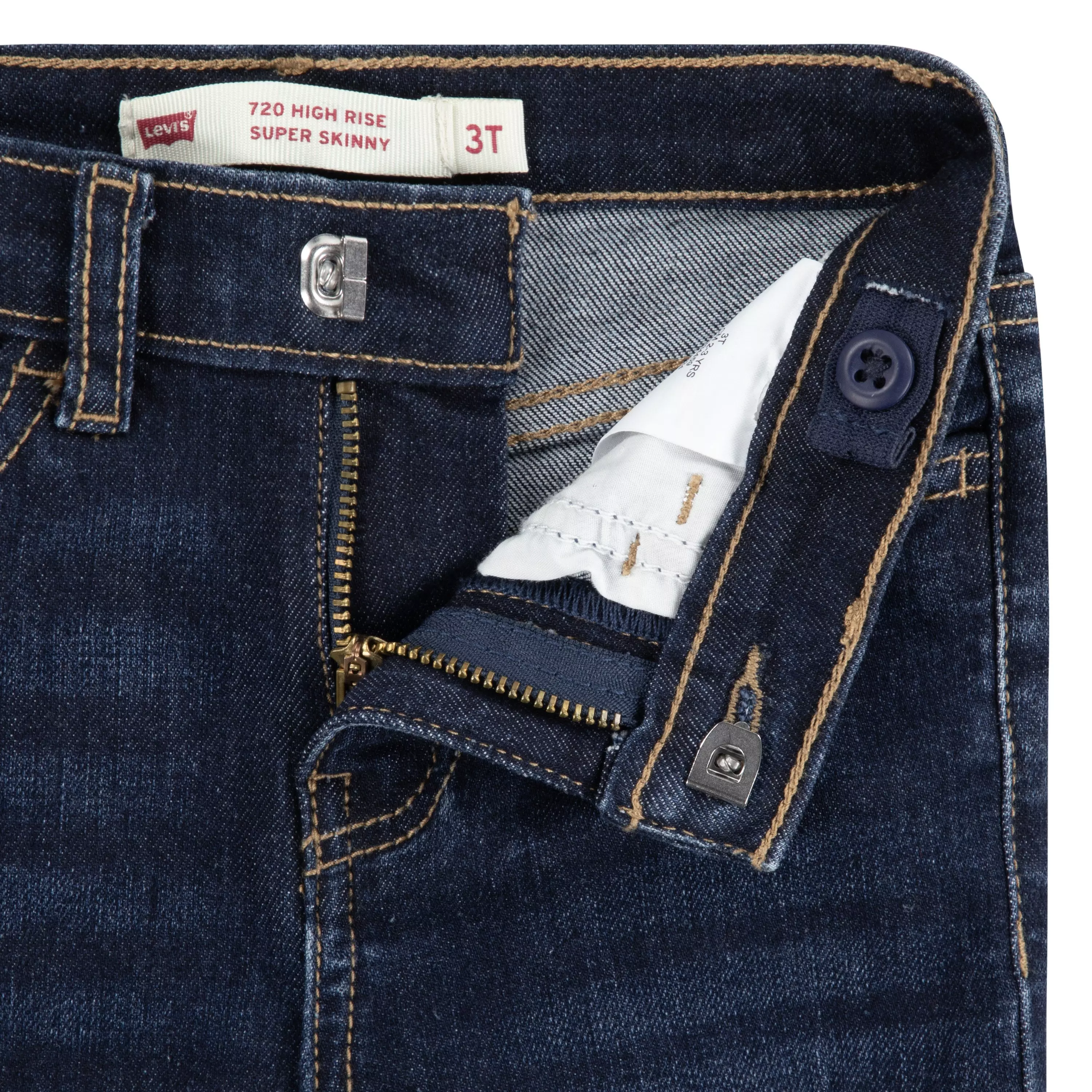 Levi's 720 High Rise Super Skinny Dk Wash Toddler Girls' Dk Blue Denim Jeans - DK BLUE