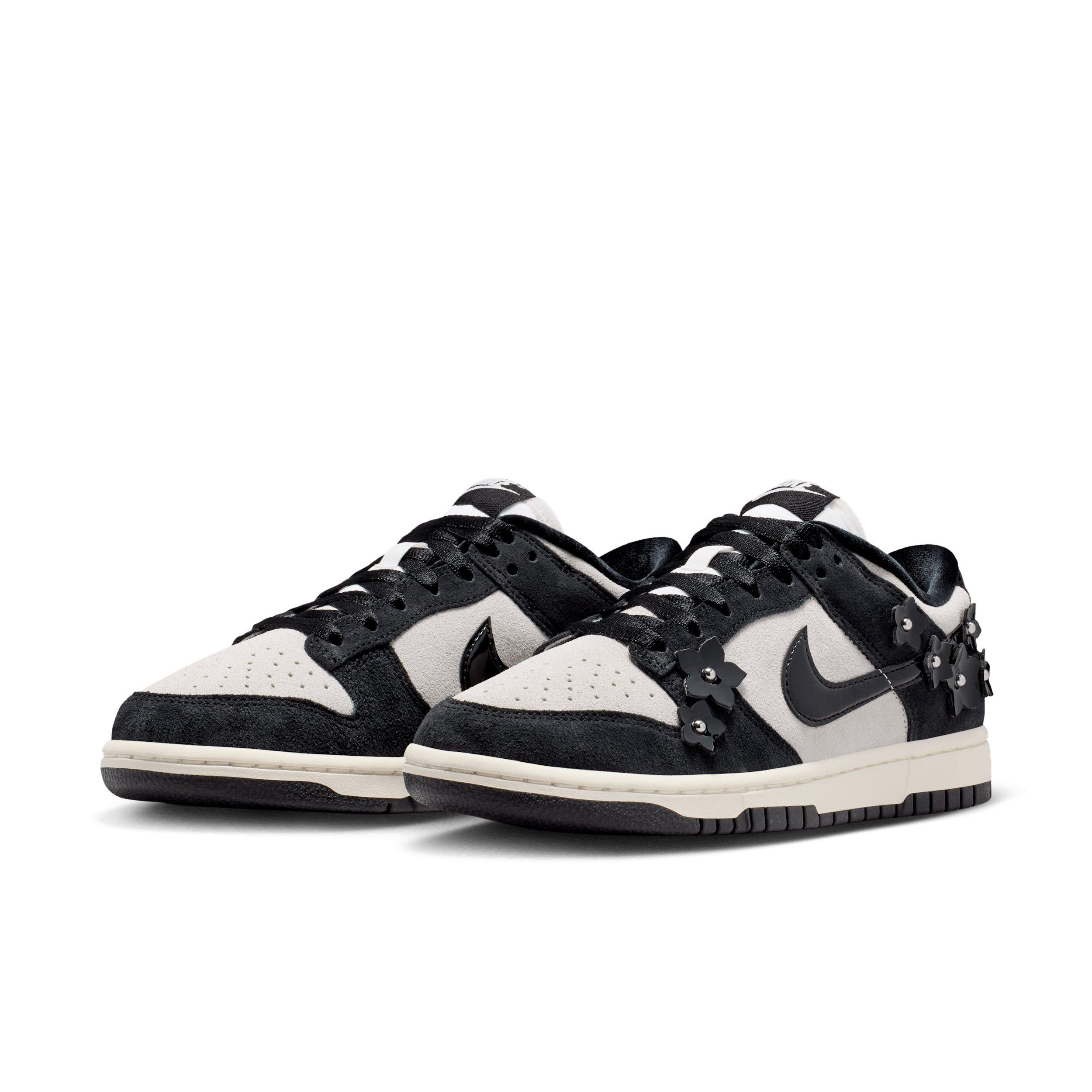 Nike Nike Dunk Low SE Florette "Black/Sail/Black" Women's Shoe - BLACK/SAIL/BLACK Thumbnail View 3