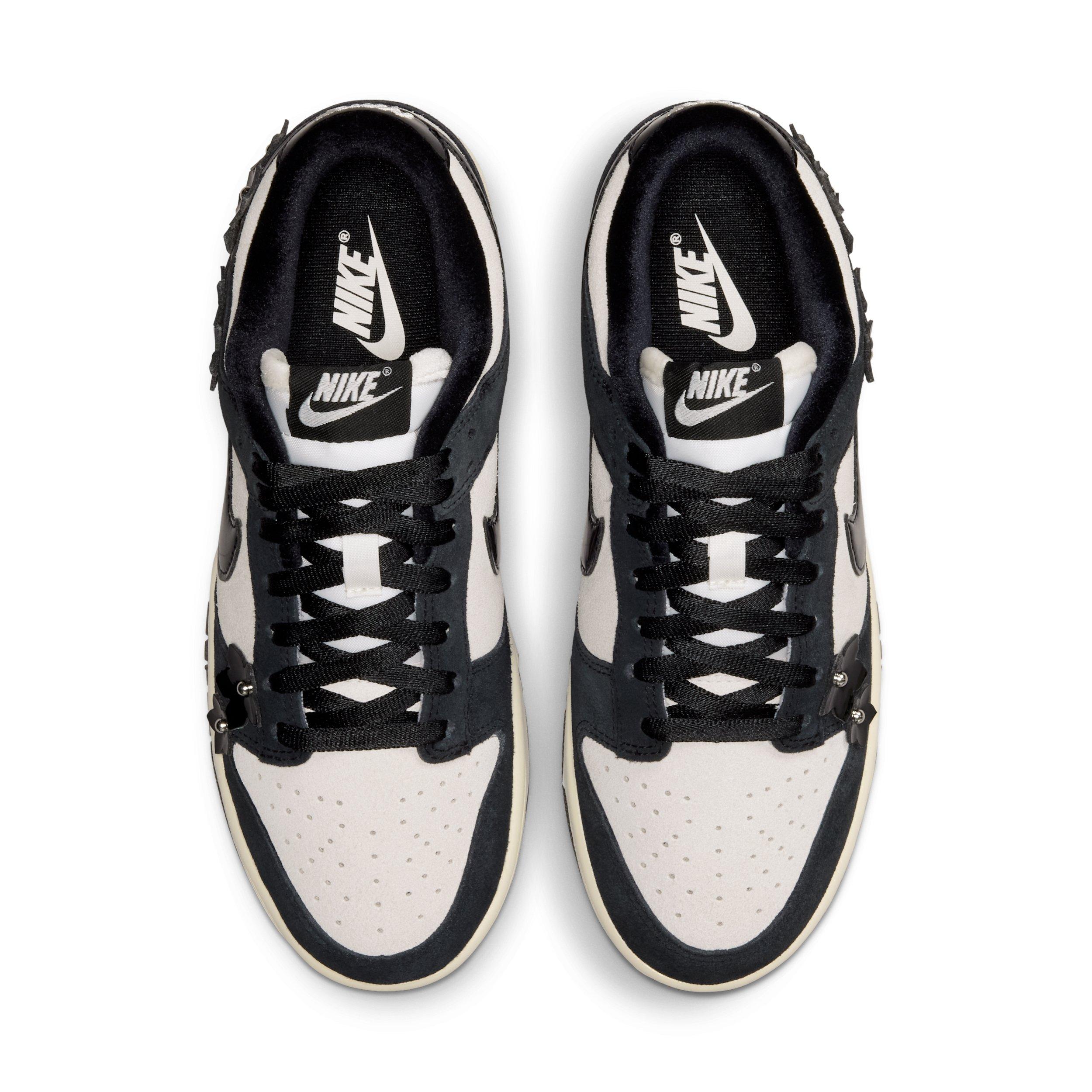 Nike Nike Dunk Low SE Florette "Black/Sail/Black" Women's Shoe - BLACK/SAIL/BLACK Thumbnail View 4